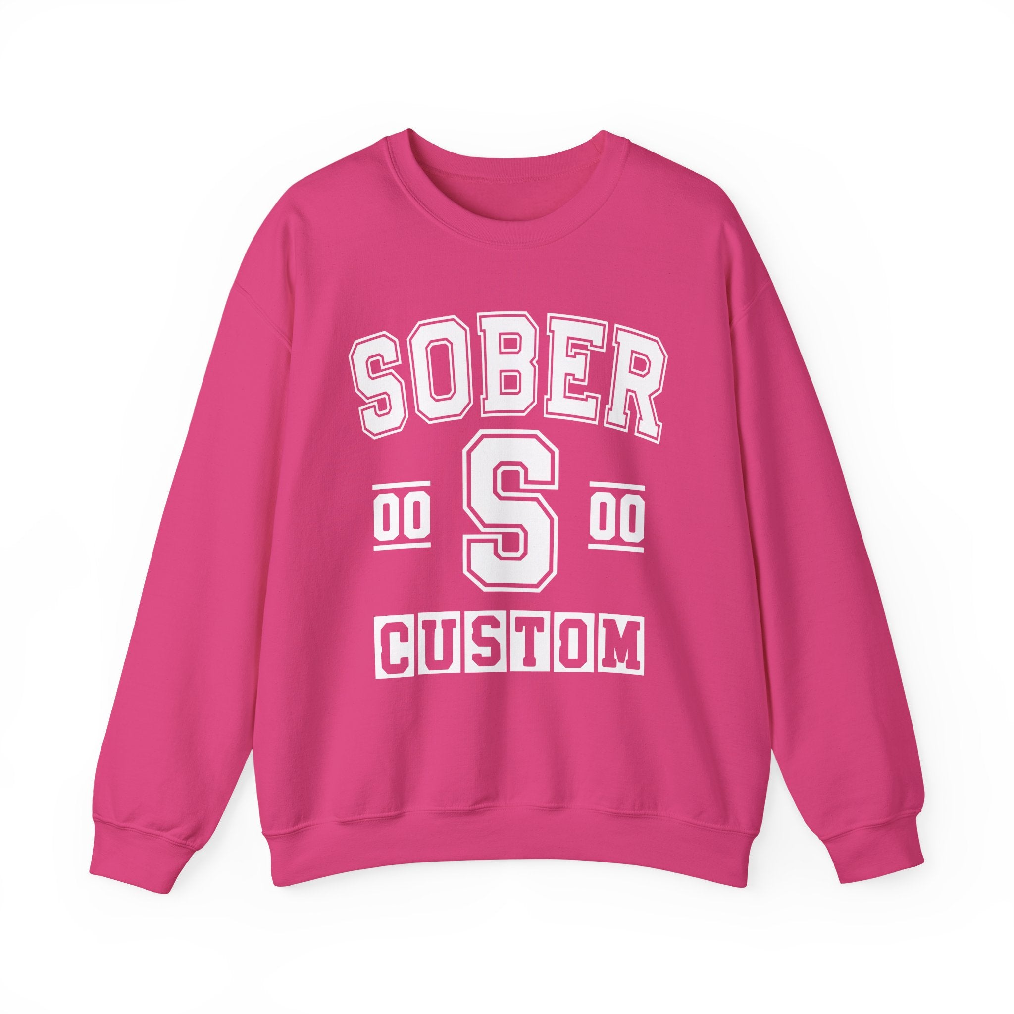 Custom Sober Varsity Sweatshirt — Customize Birthday Day/Month/Year — Customize Gemini Season/Nation