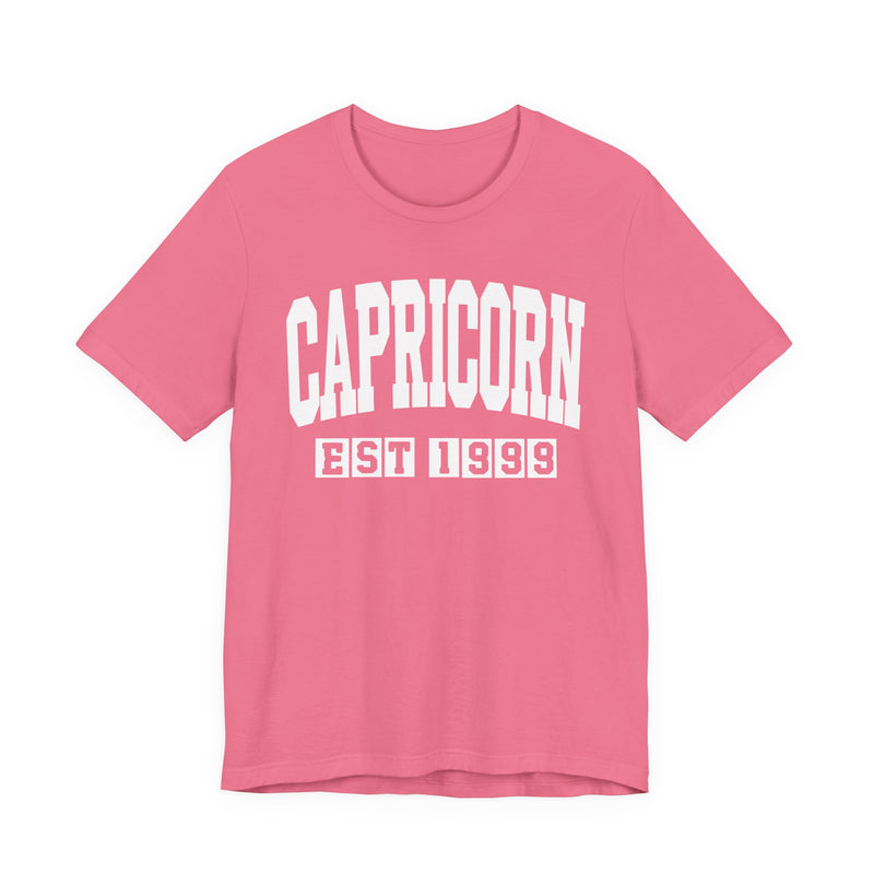 Capricorn EST (YEAR) Personalization — Zodiac Birthday T-Shirt