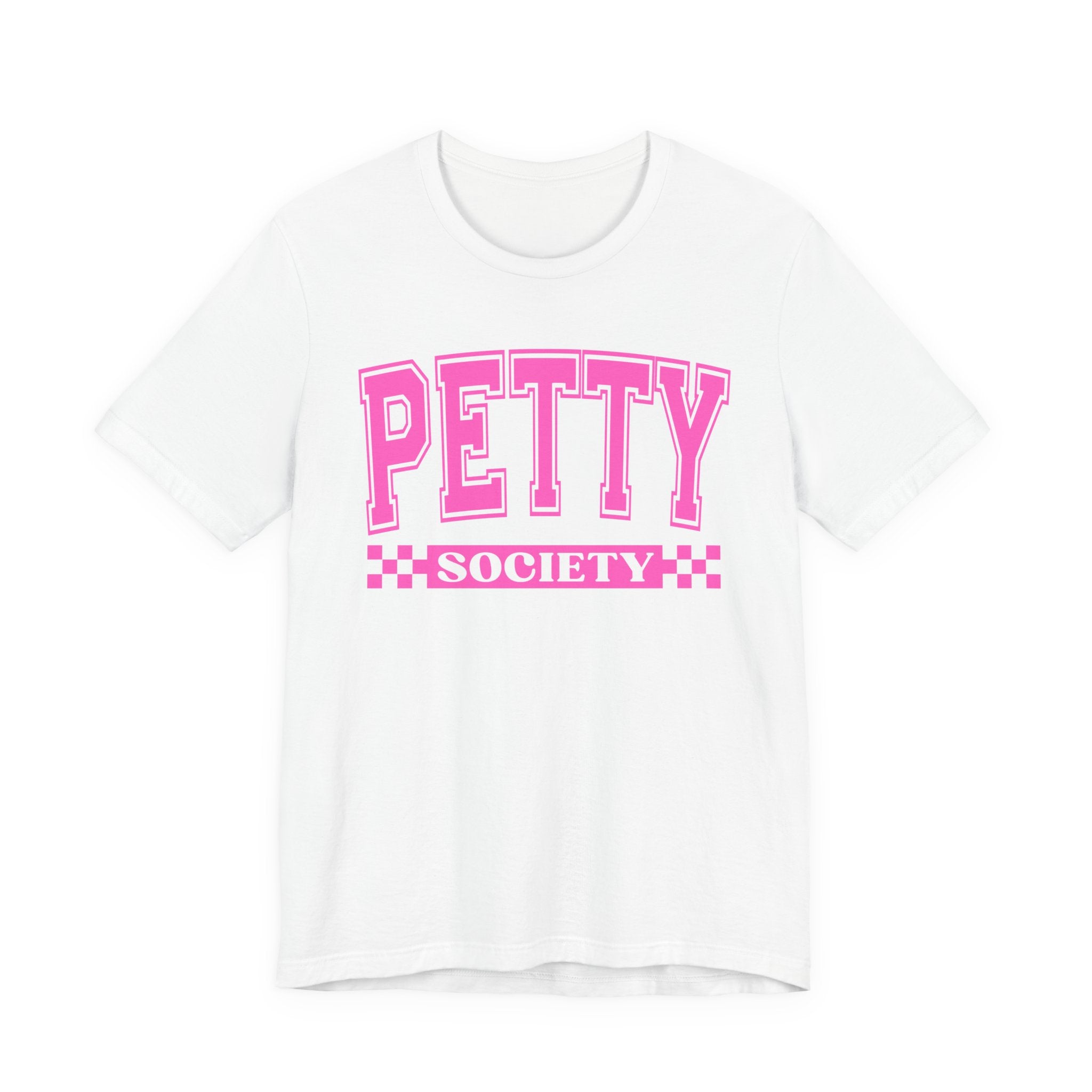 Petty Society - Pink Varsity Statement T-Shirt