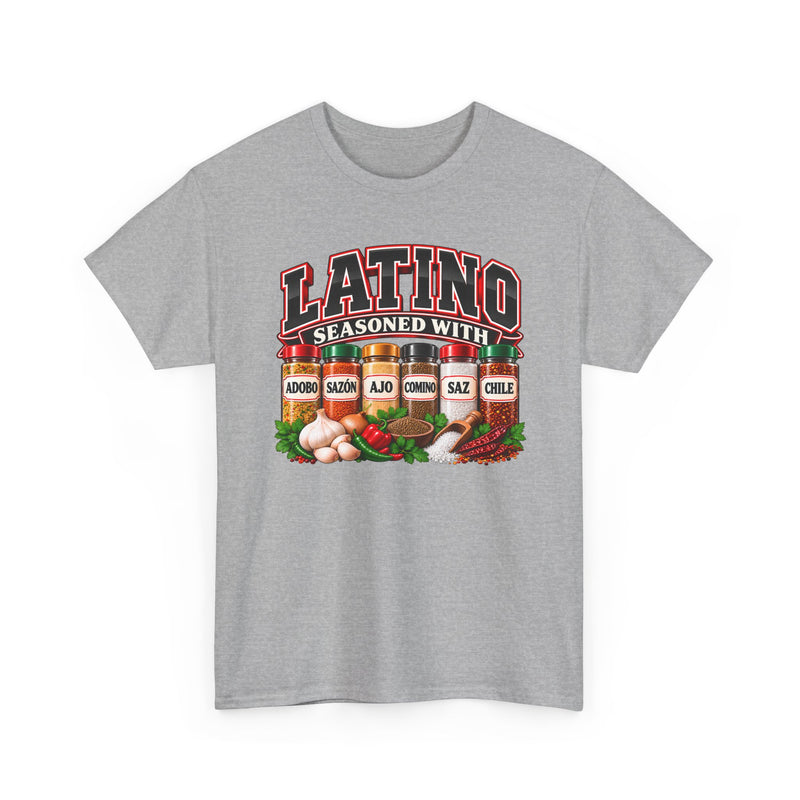 Latino Seasoned With Adobo Sazón Ajo Comino Saz Chile － T-Shirt