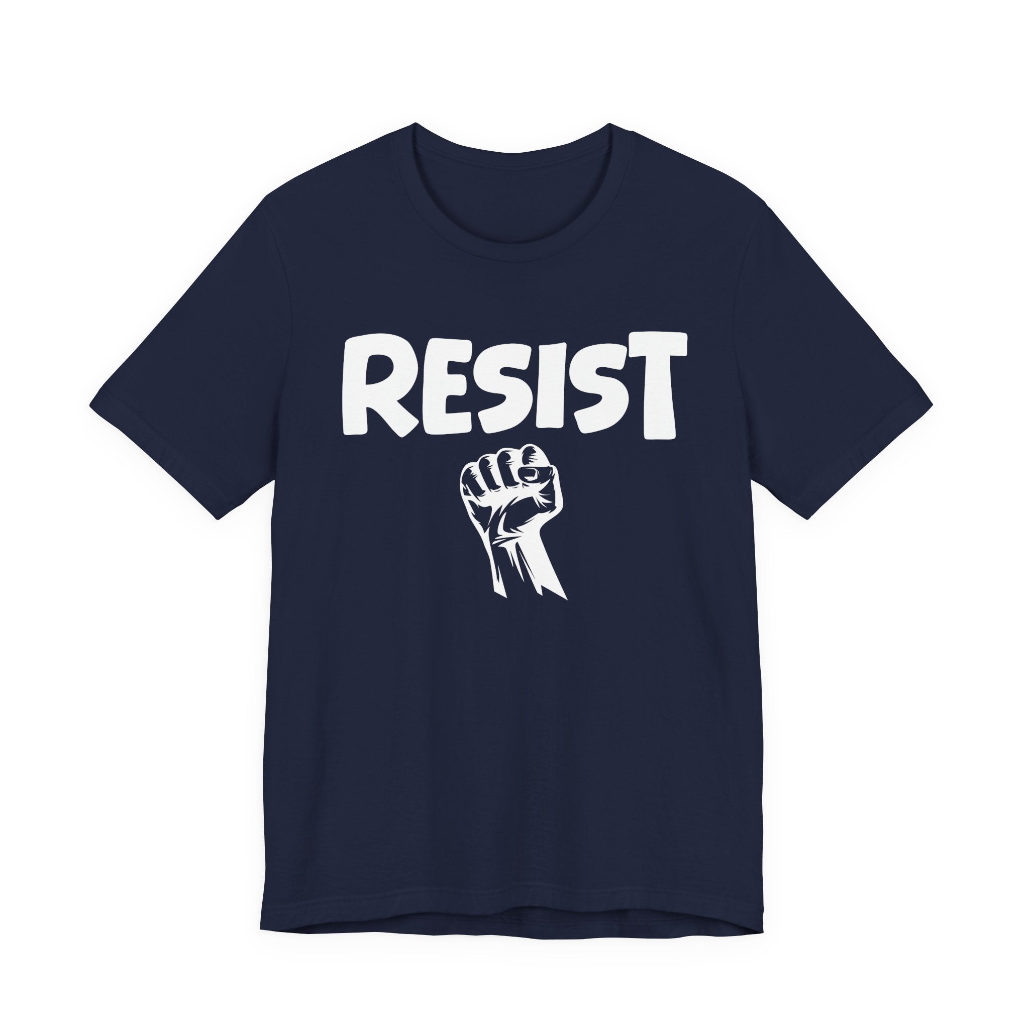 Resist - T-Shirt – Bold Protest Graphic Tee with Raised Fist