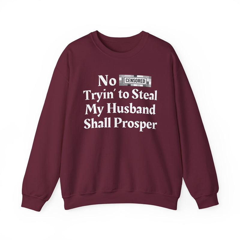 No Bitch Trying To Steal My Husband Shall Prosper — Sweatshirt