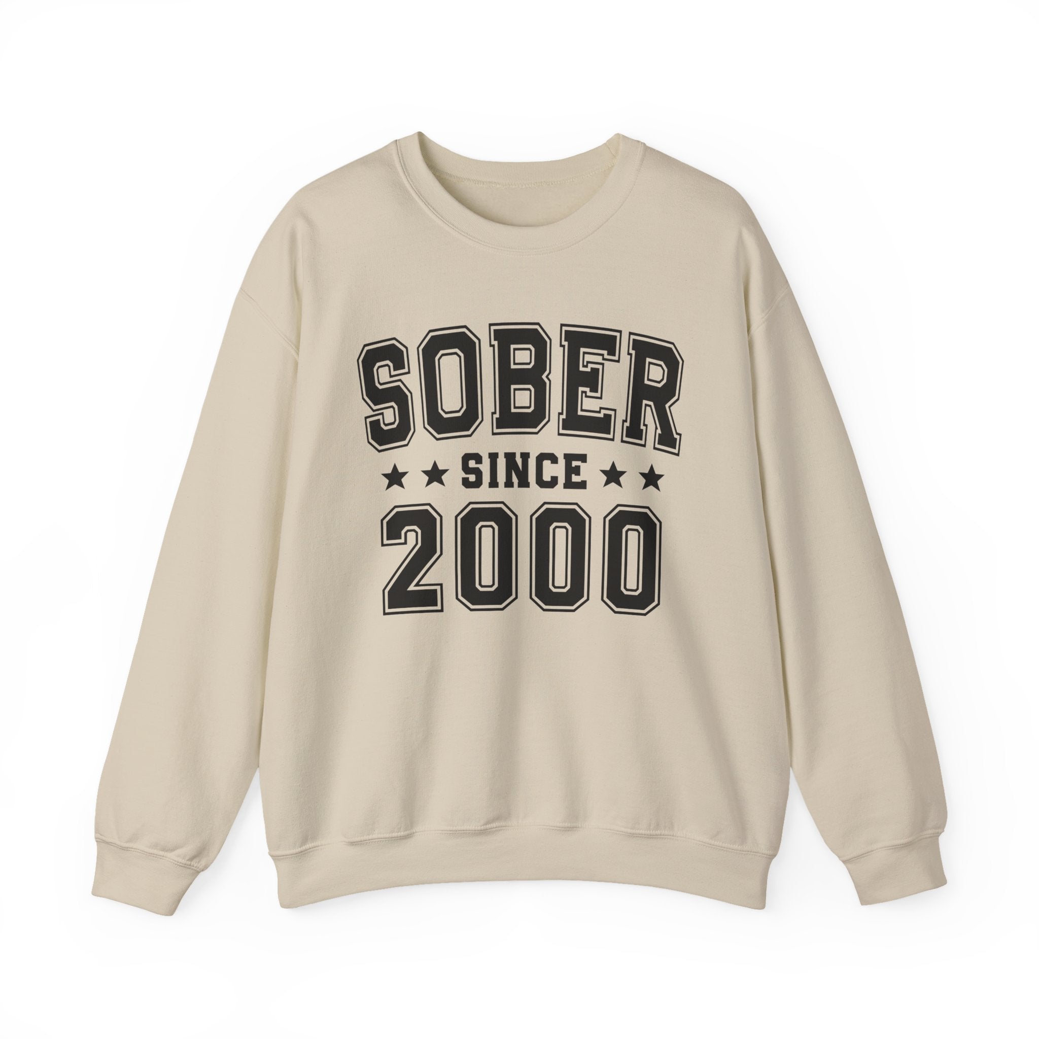 Sober Since (Personalized Date) —  Abstinence  Milestone Sweatshirt