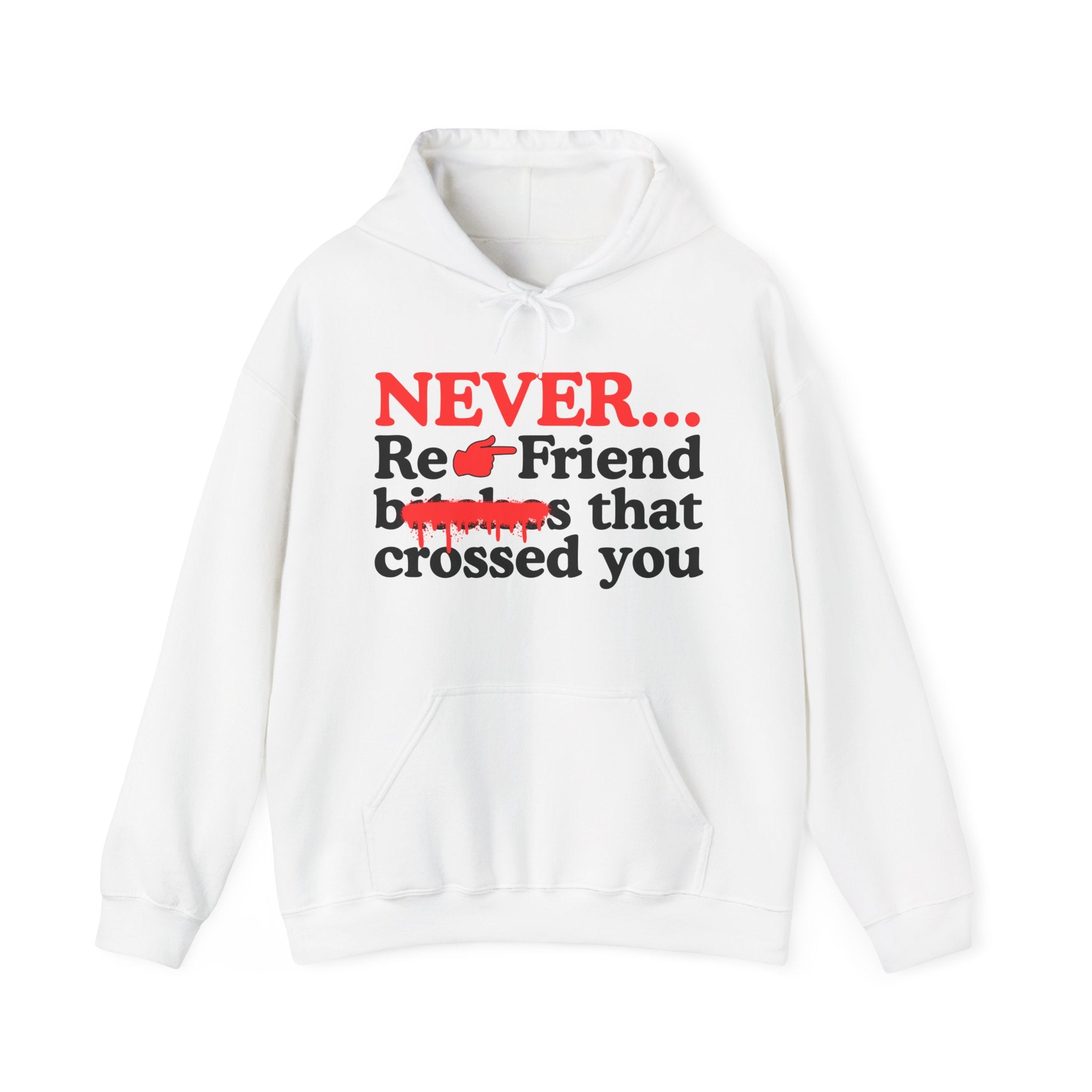 Never Re-Friend Bitches That Crossed You  —  Urban Code Hoodie (Finger)