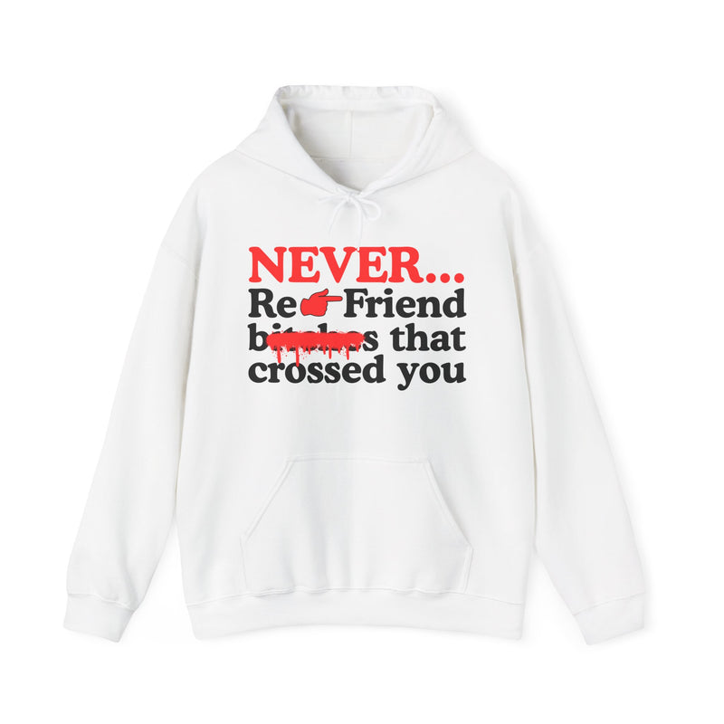 Never Re-Friend Bitches That Crossed You  —  Urban Code Hoodie (Finger)