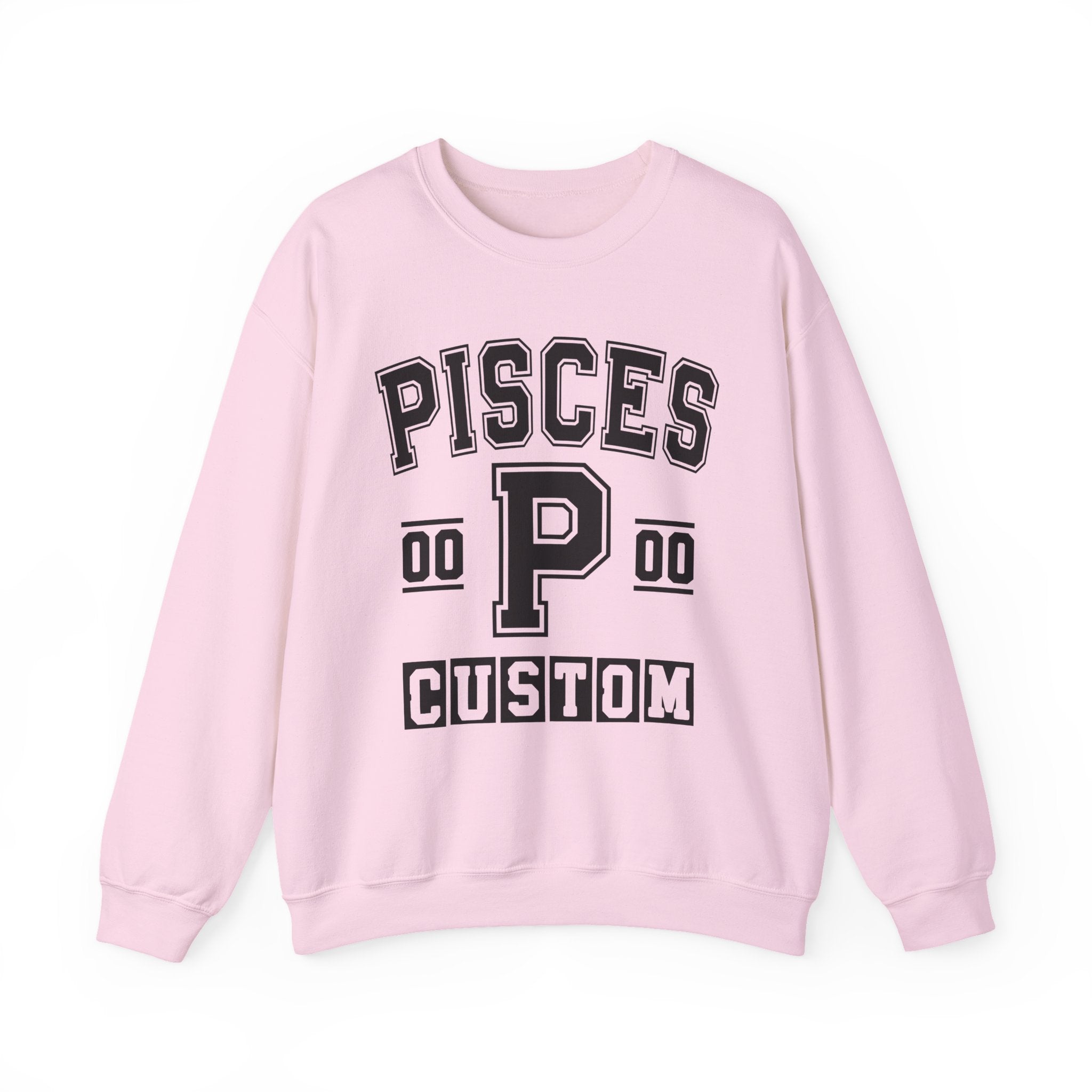 Custom Pisces Varsity Sweatshirt - Customize Birthday Day/Month/Year - Customize Gemini Season/Nation