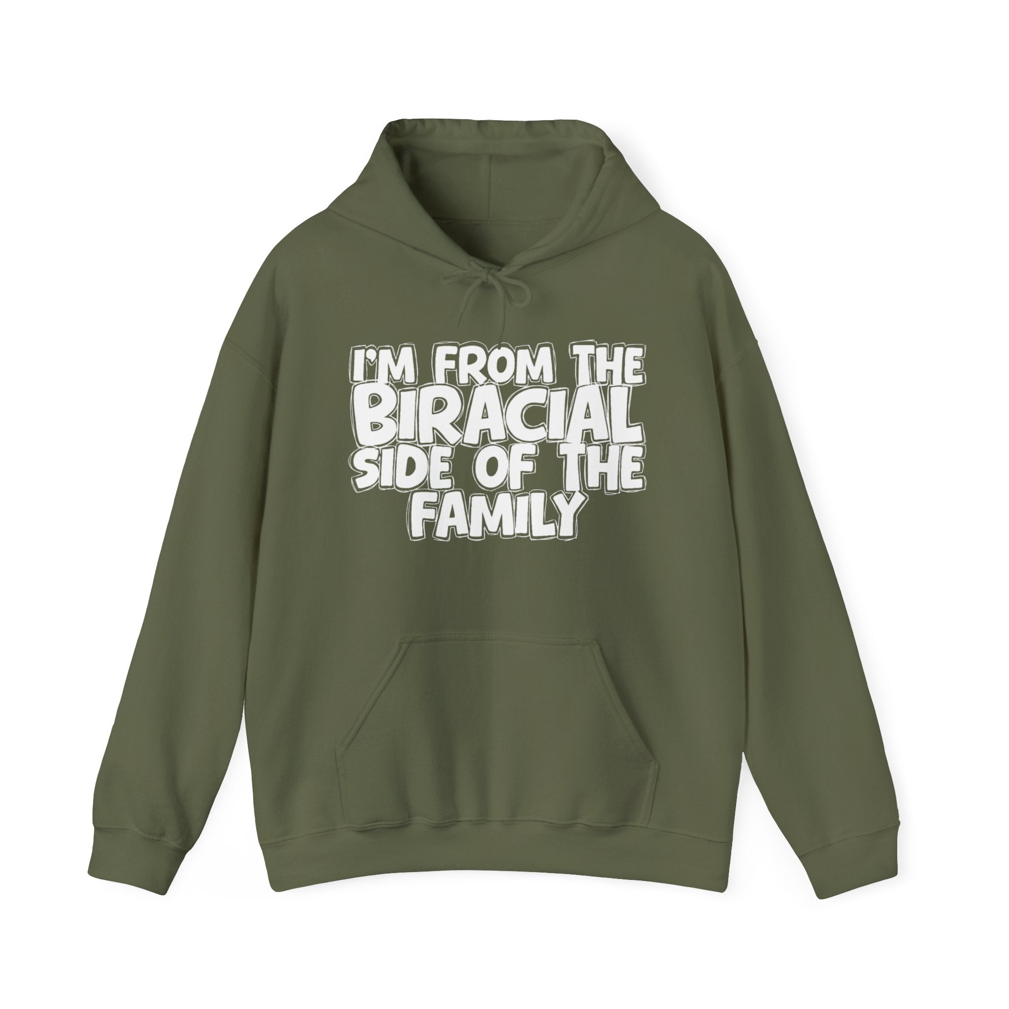 I'm From The Biracial Side of the Family - Funny Family Pride Hoodie