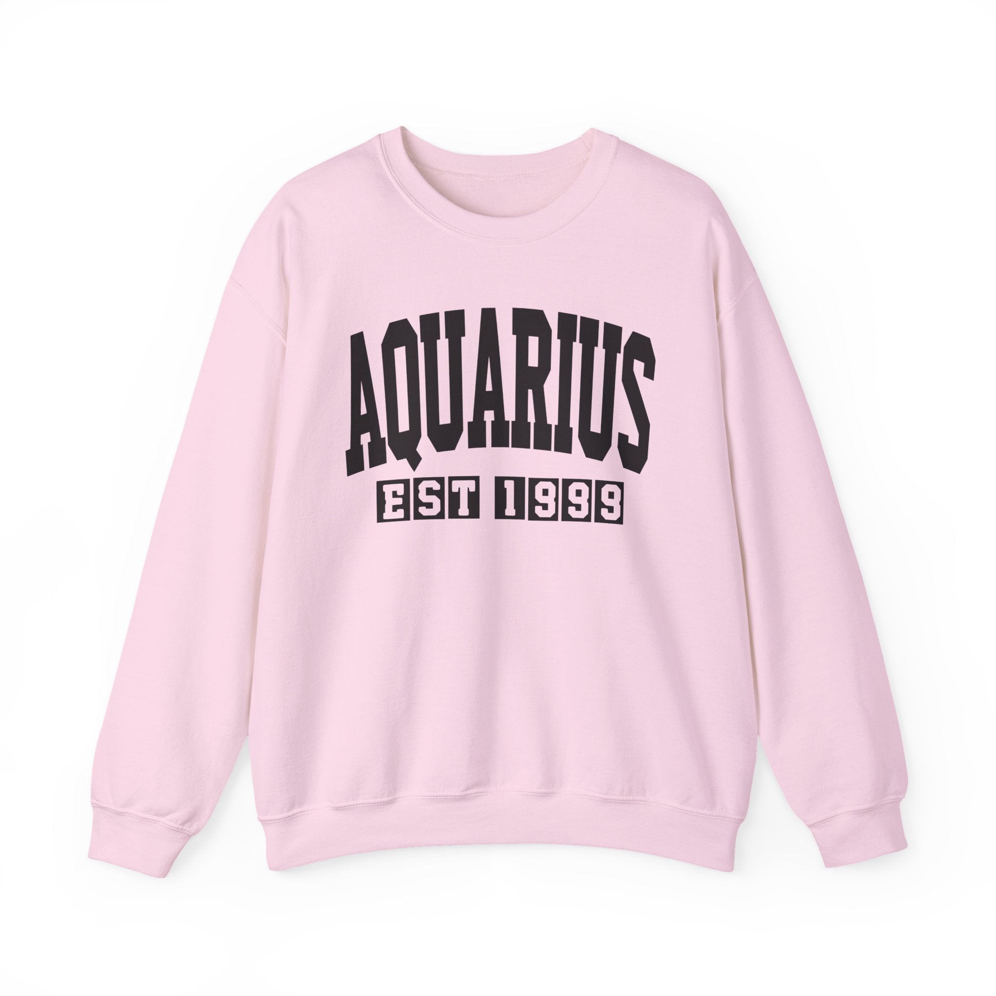 Aquarius (EST YEAR) Personalization — Zodiac Graphic Sweatshirt