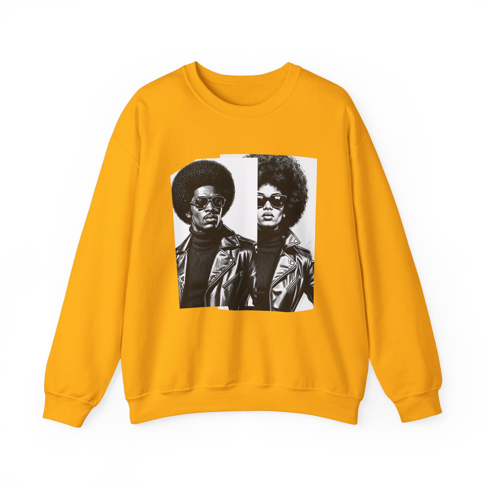 70s Portrait Of Black Couple - African American Pride Sweatshirt