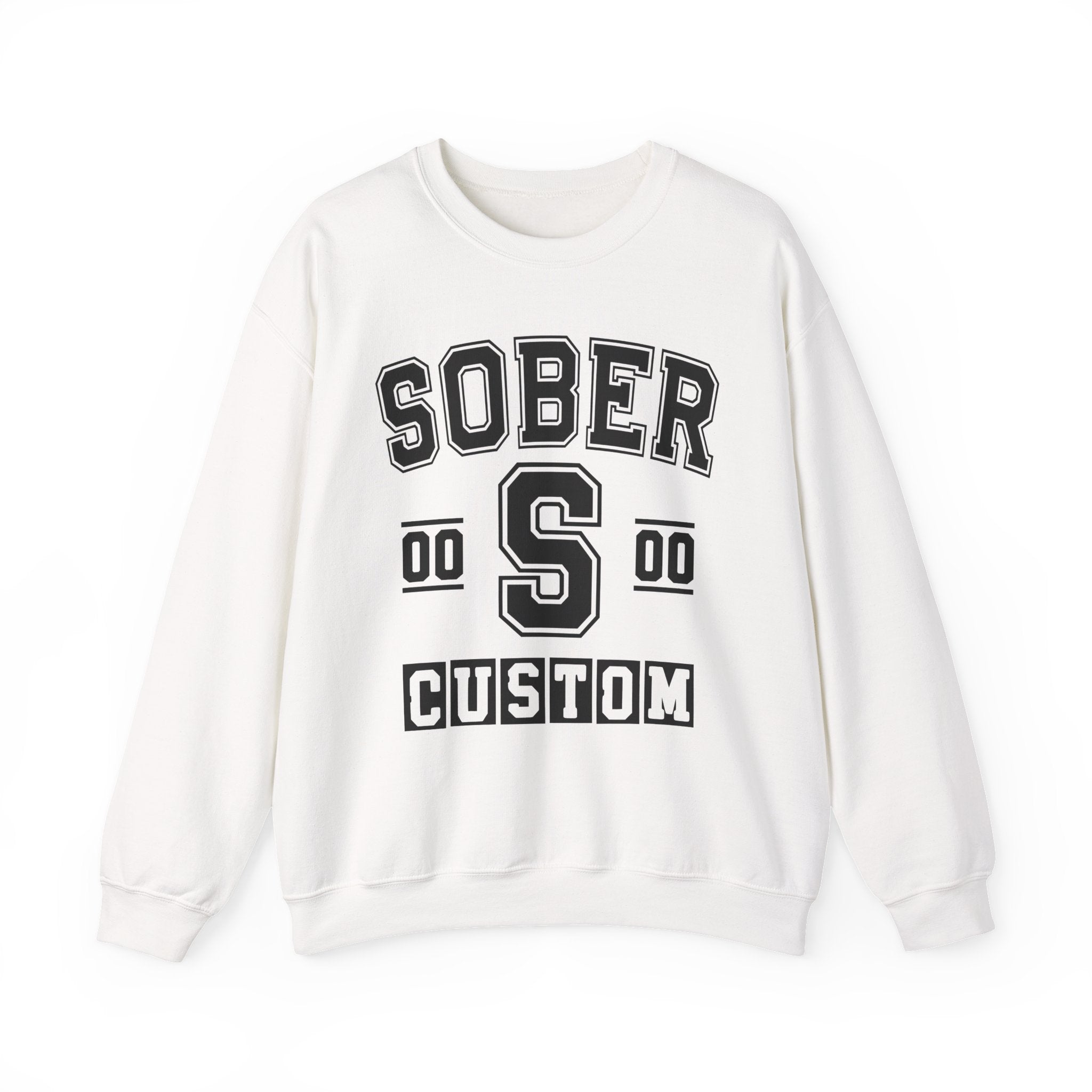 Custom Sober Varsity Sweatshirt — Customize Birthday Day/Month/Year — Customize Gemini Season/Nation