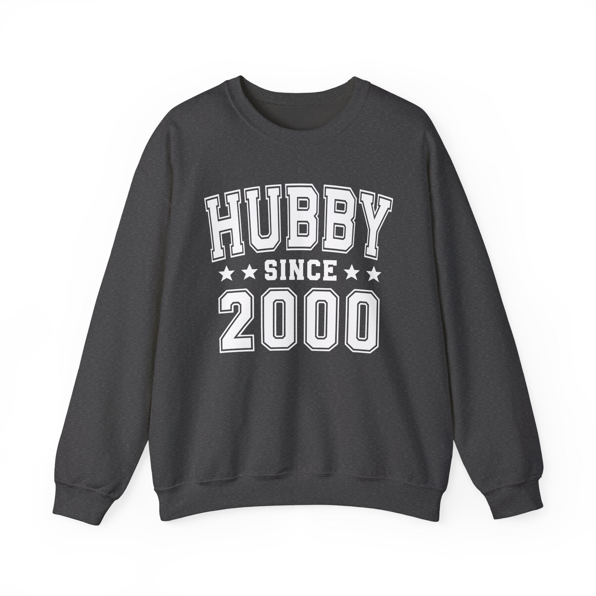 Hubby Since (Personalized Date) —  Husband/Married Couples Sweatshirt, Wedding & Anniversary Gift
