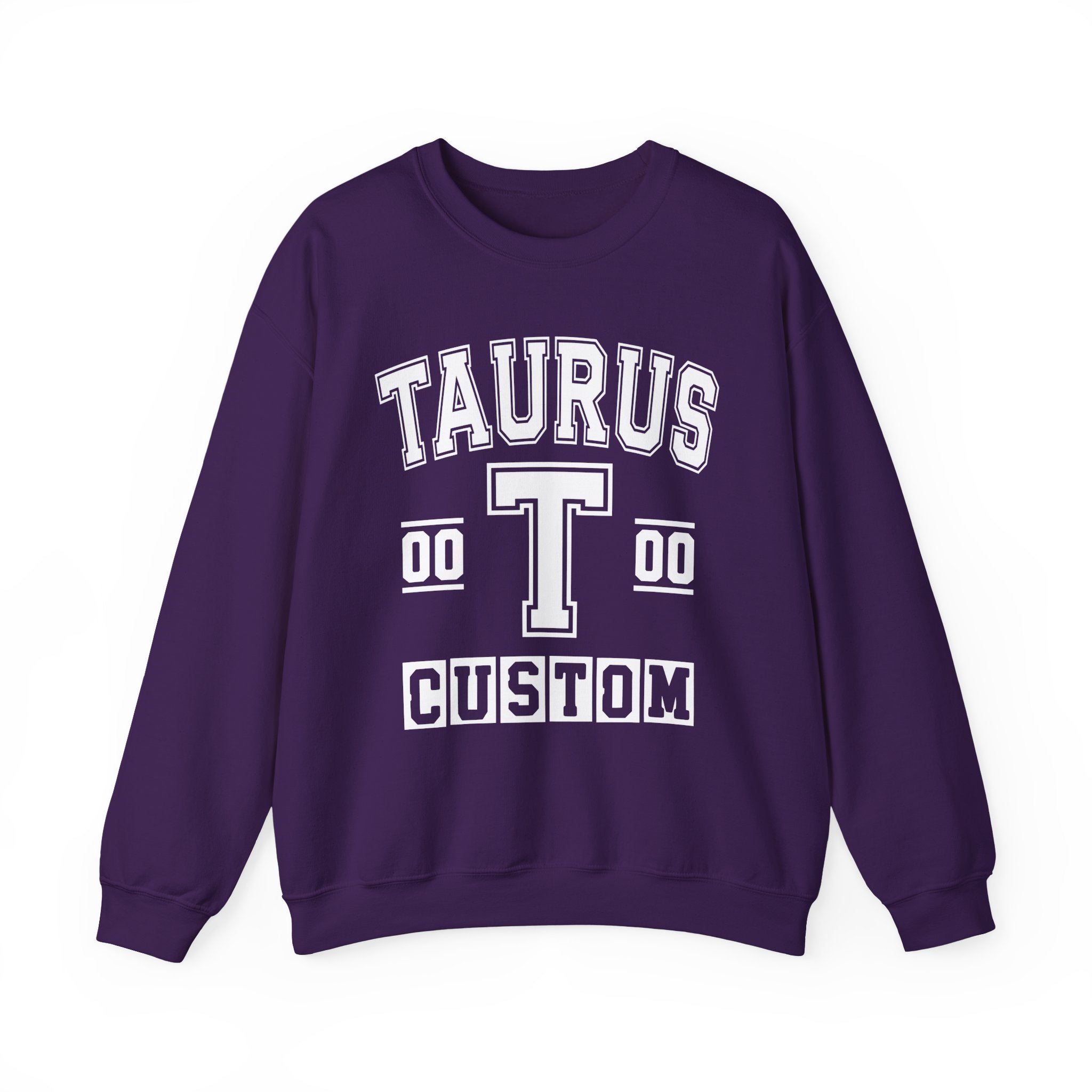 Custom Taurus Varsity Sweatshirt - Customize Birthday Day/Month/Year - Customize Gemini Season/Nation