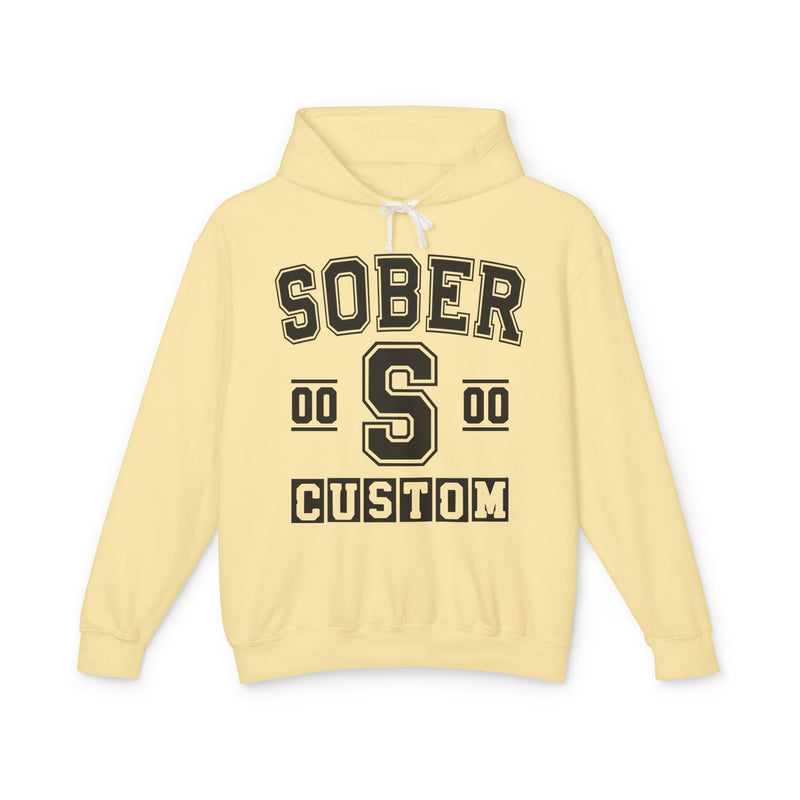 Custom Sober Varsity Hoodie — Customize Birthday Day/Month/Year — Customize Gemini Season/Nation