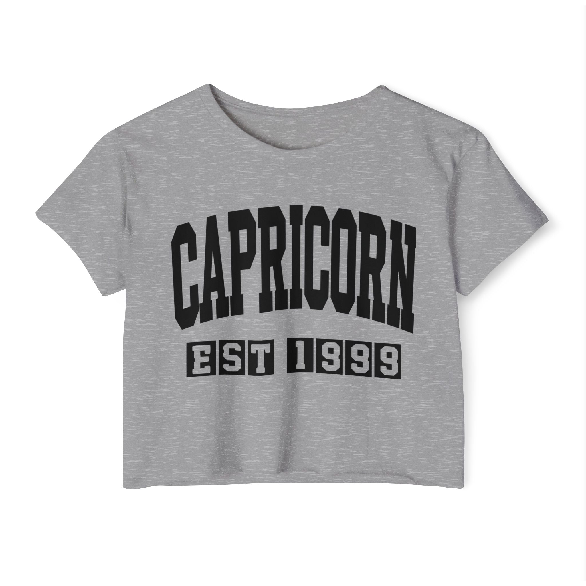 Capricorn EST (YEAR) Personalization -  Crop Top