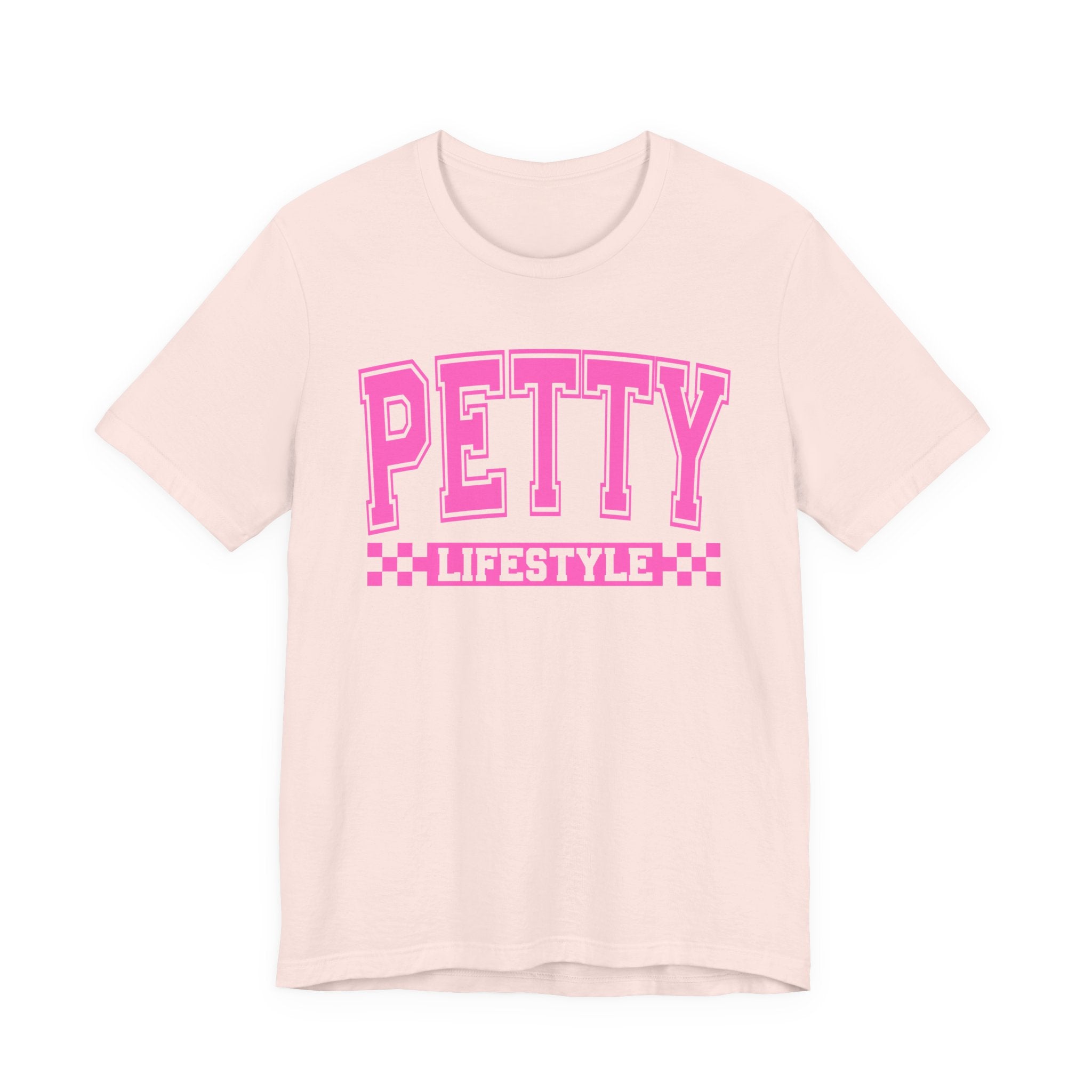 Petty Lifestyle - Pink Varsity Statement T-Shirt