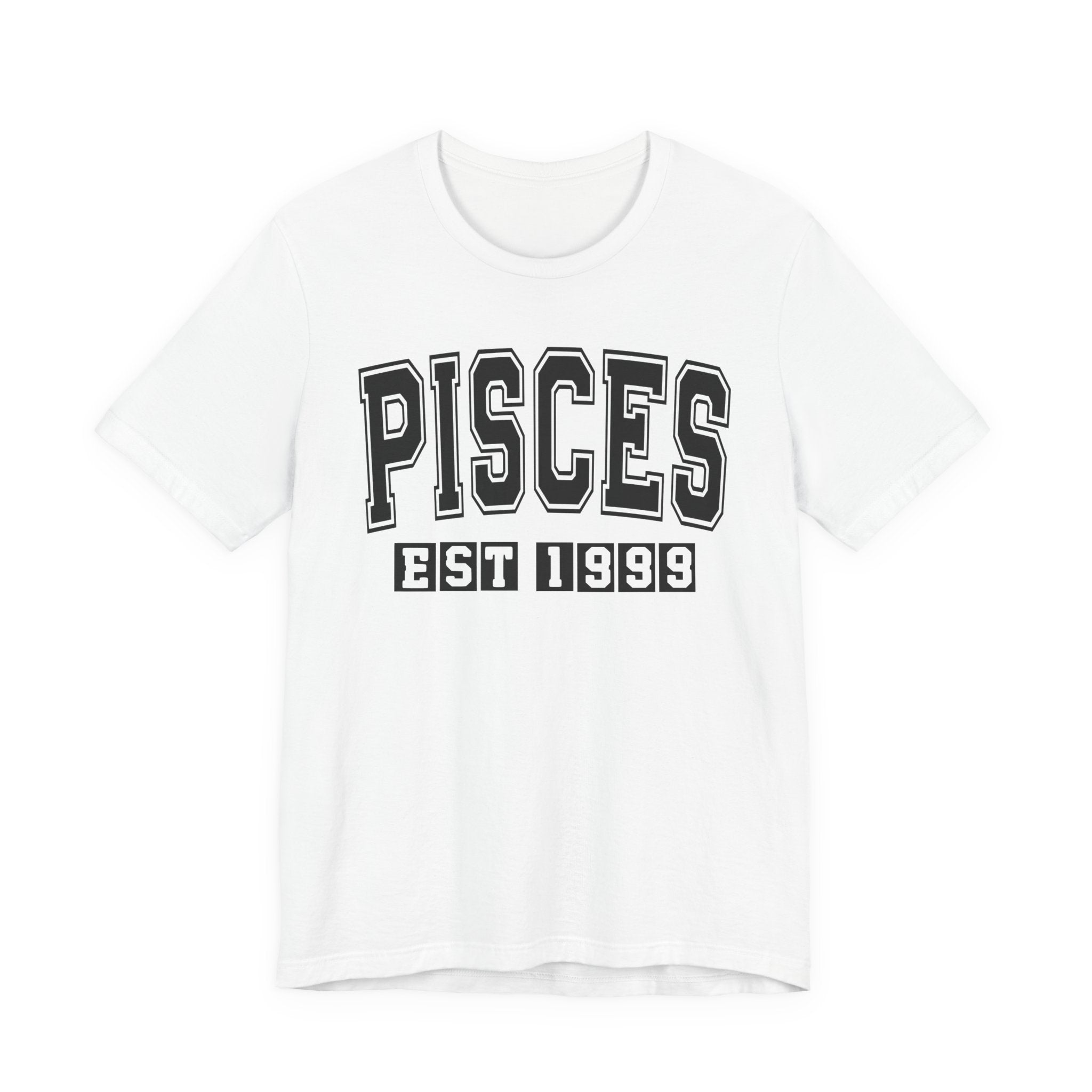 Pisces EST (YEAR) Personalization — Zodiac Birthday Tee Shirt