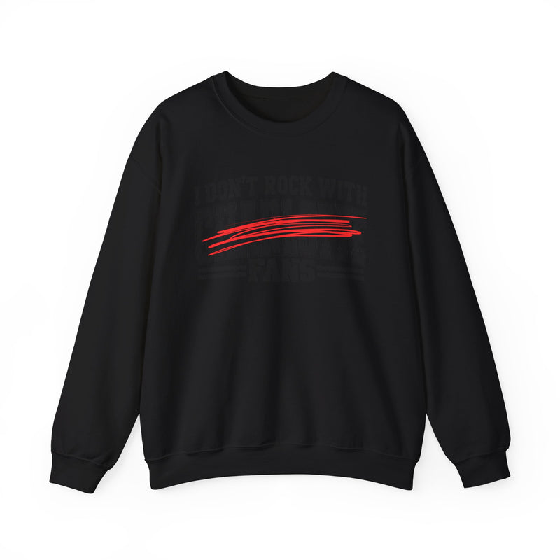 I Don’t Rock With Charlotte Fans – Funny Sport Rivalry Sweatshirt