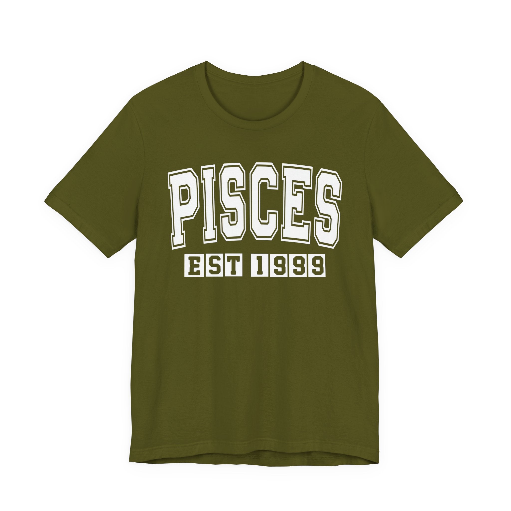 Pisces EST (YEAR) Personalization — Zodiac Birthday Tee Shirt