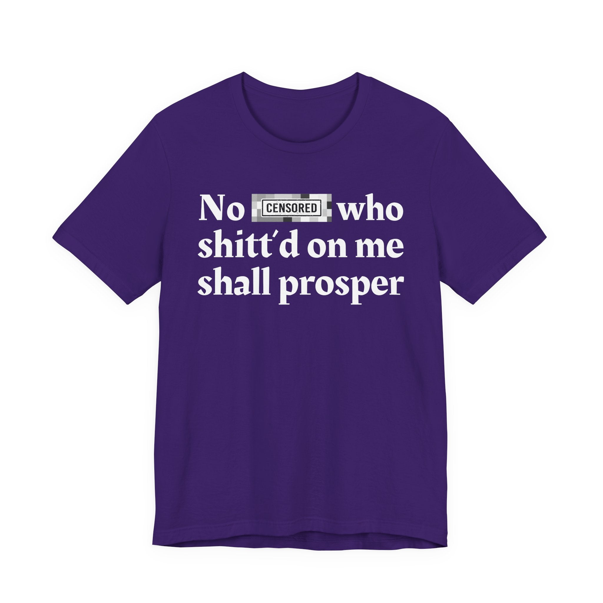 No Bitch Who Shitt'd On Me Shall Prosper — Bold Christian Statement T-Shirt