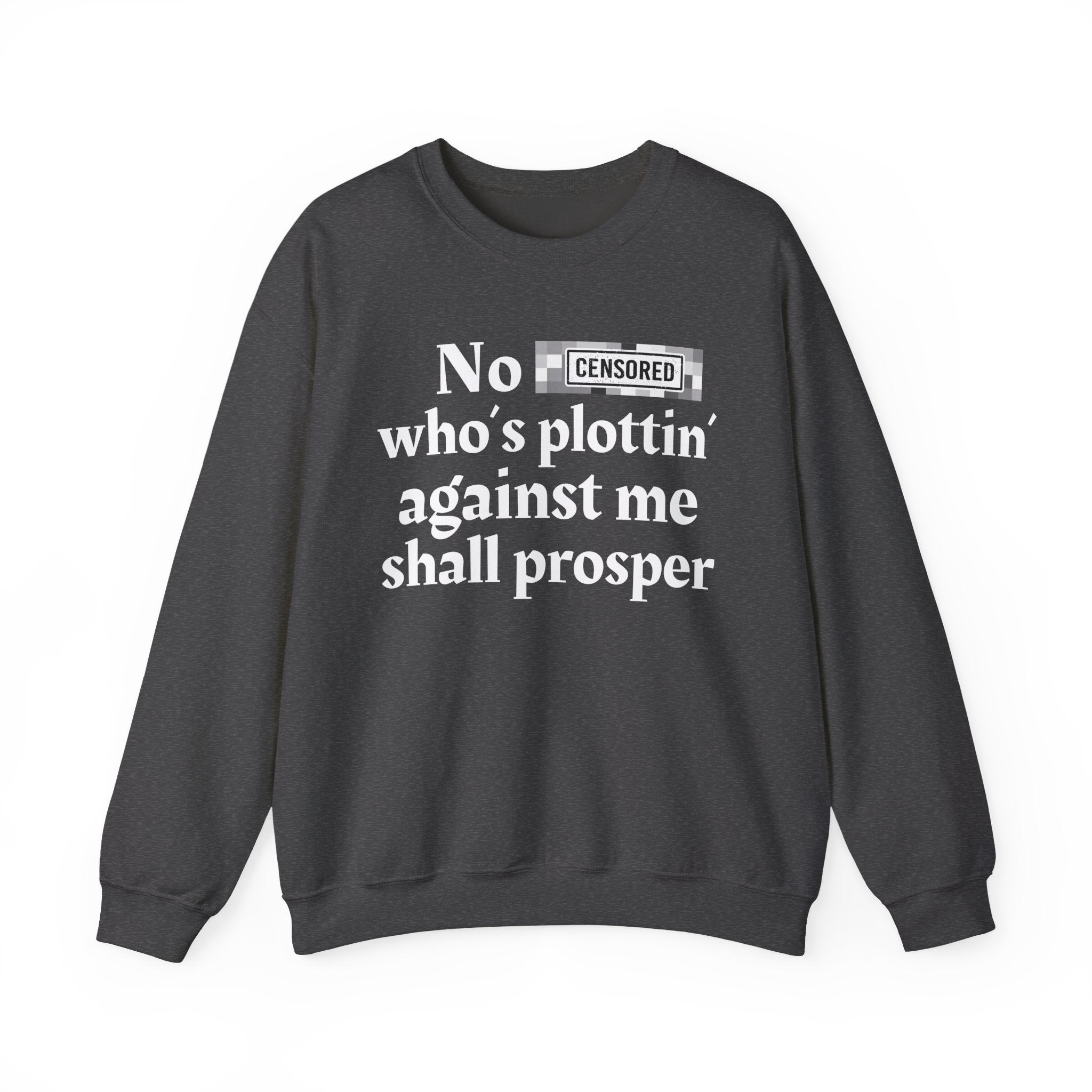 No Bitch Who's Plottin' Against Me Shall Prosper — Bold Christian Statement Sweatshirt