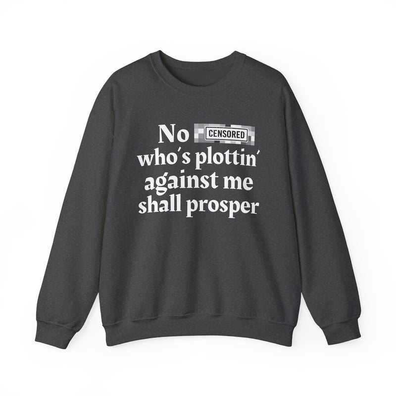 No Bitch Who's Plottin' Against Me Shall Prosper — Sweatshirt
