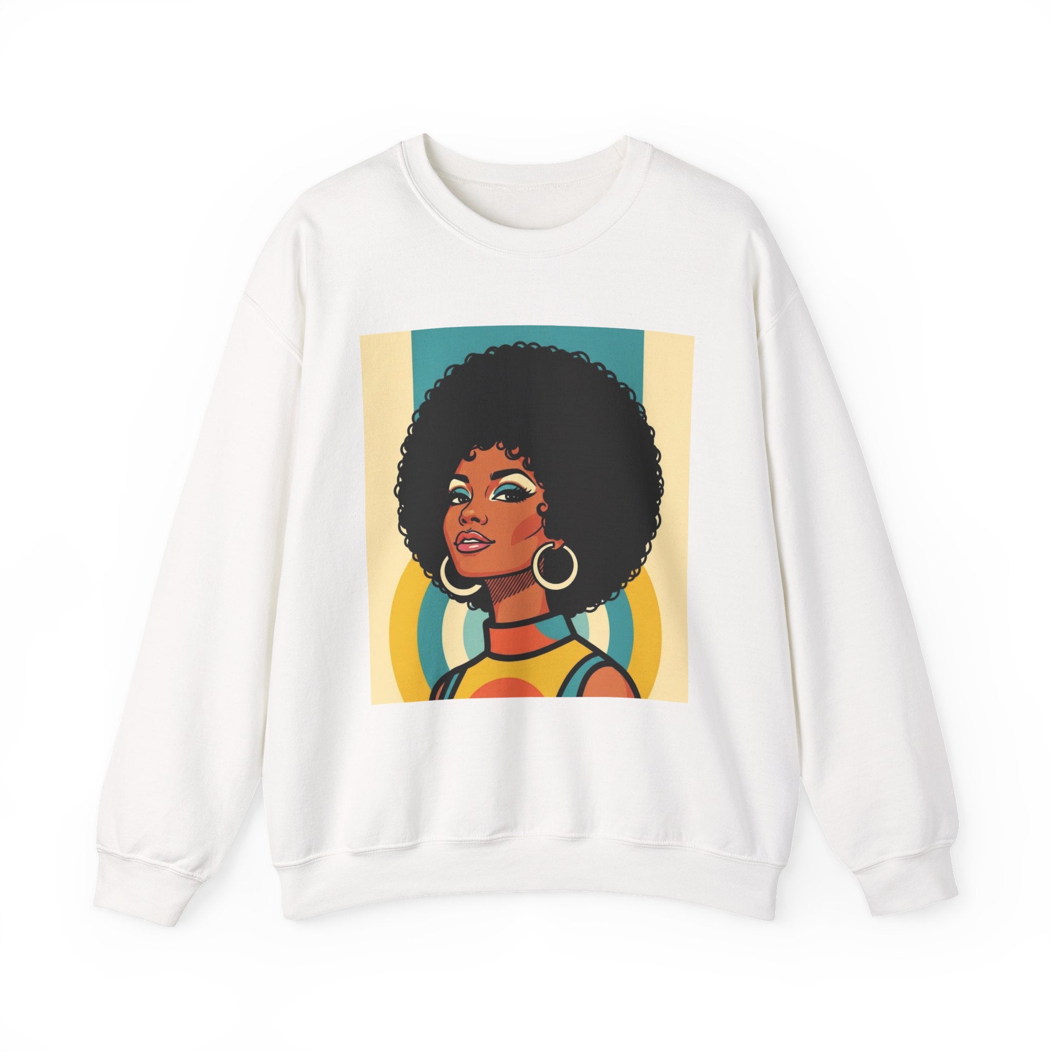 Beautiful Black Woman Portrait - African American Pride Sweatshirt