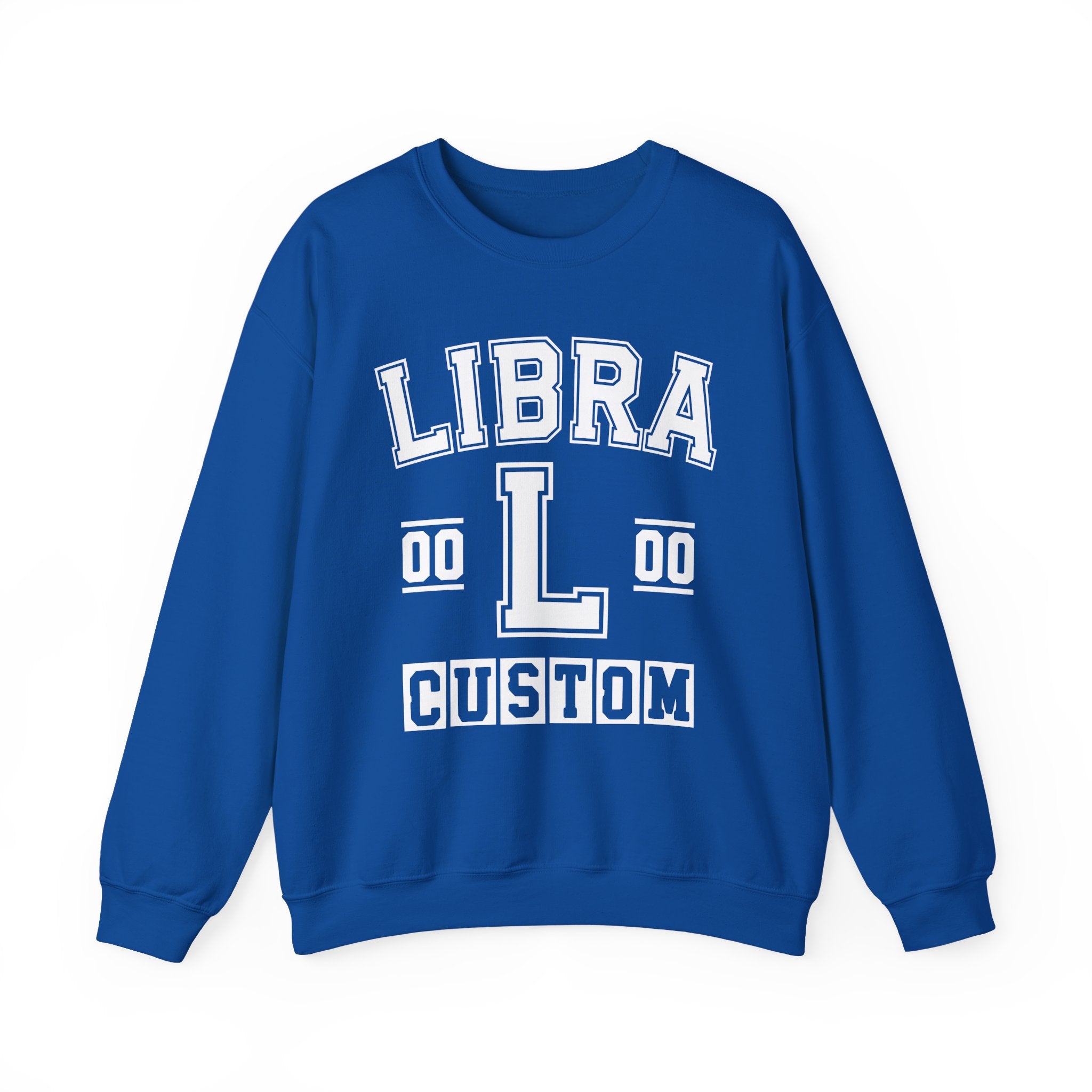 Custom Libra Varsity Sweatshirt - Customize Birthday Day/Month/Year - Customize Gemini Season/Nation