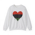 African African Red Black Green Heritage Colors Heart — SweaT-shirt