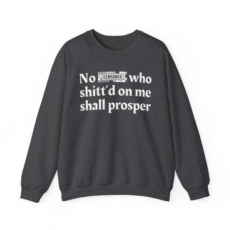 No Bitch Who Shittd On Me Shall Prosper — Sweatshirt