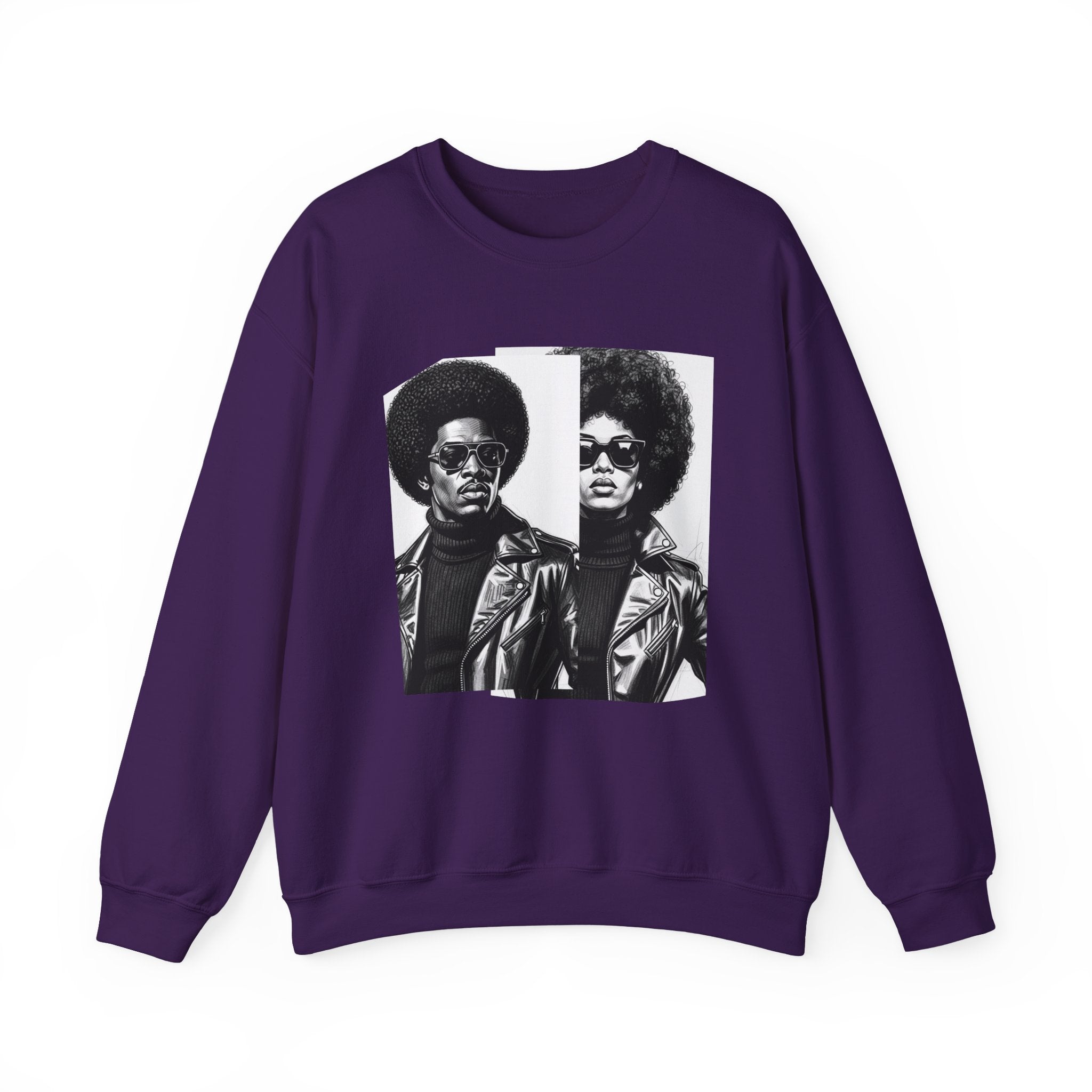 70s Portrait Of Black Couple - African American Pride Sweatshirt