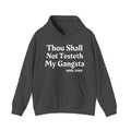 Thou Shall Not Testeth My Gangsta - Vintage Warning Quote Hoodie