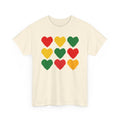 Pan-African 12 Heart Grid T-Shirt — Colorful Pride Tee