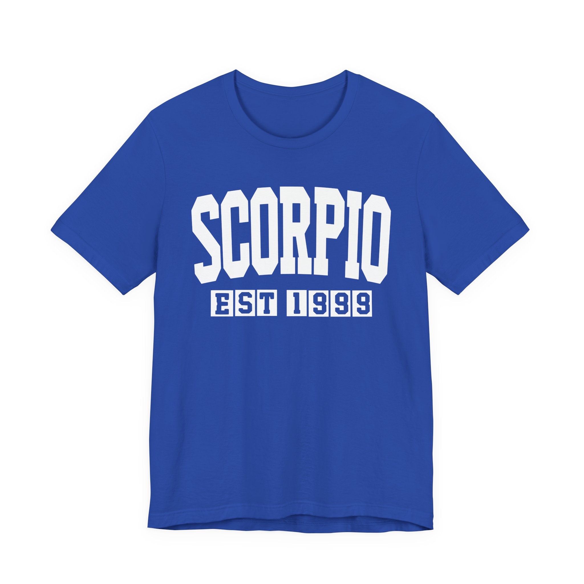 Scorpio EST (YEAR) Personalization — Zodiac Birthday Tee Shirt