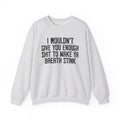 I Wouldn't Give You Enough Shit To Make Ya Breath Stink - Sweatshirt