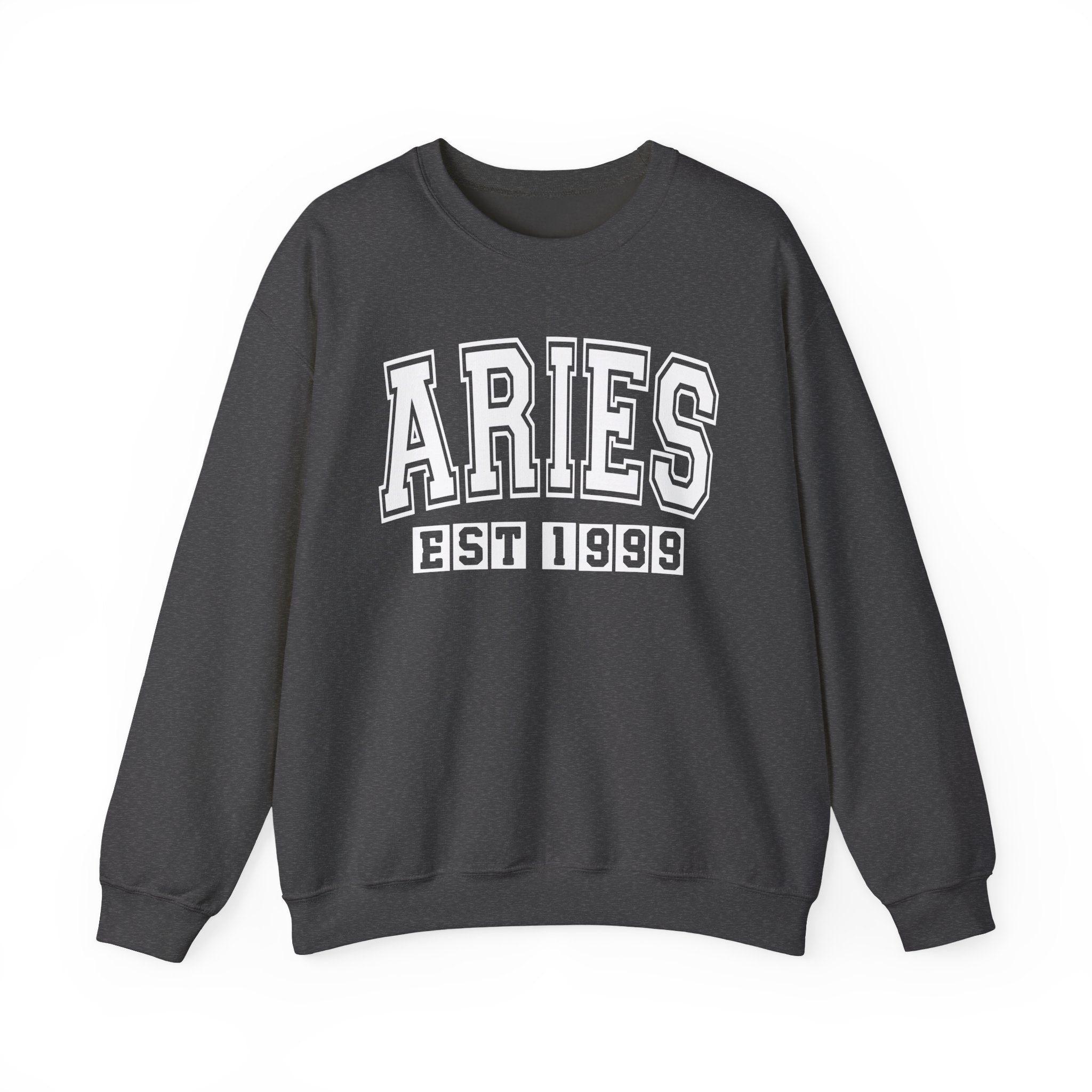 Aries (EST YEAR) Personalization — Zodiac Graphic Sweatshirt