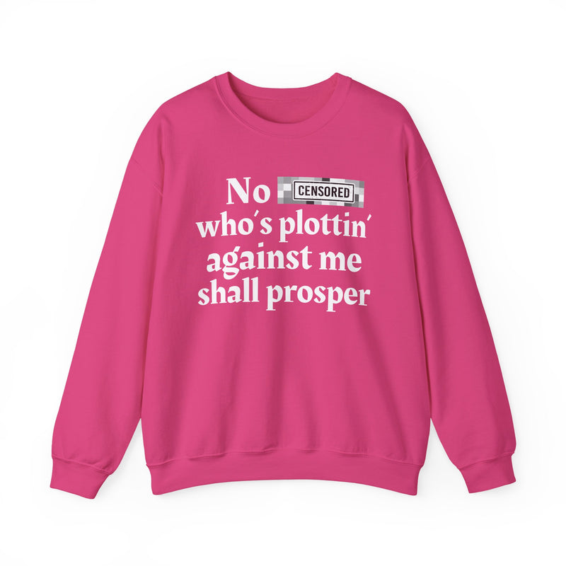 No Bitch Who's Plottin' Against Me Shall Prosper — Sweatshirt