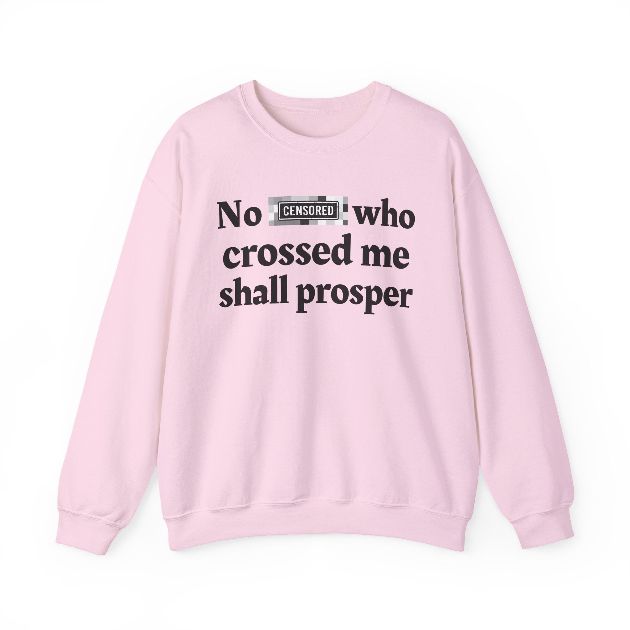 No Bitch Who Crossed Me Shall Prosper — Bold Christian Statement Sweatshirt
