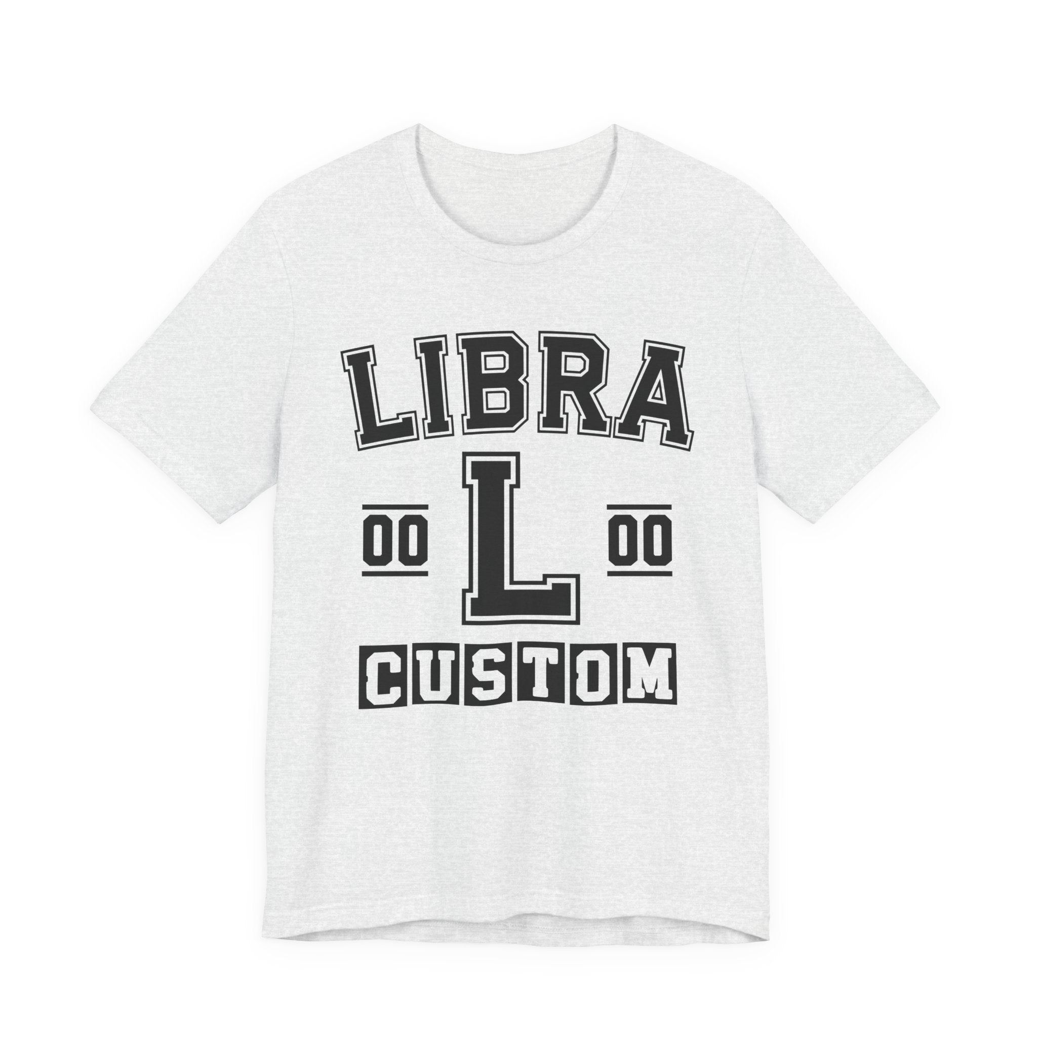 Custom Libra Varsity Tee Shirt — Customize Birthday Day/Month/Year - Customize Season/nation/Society