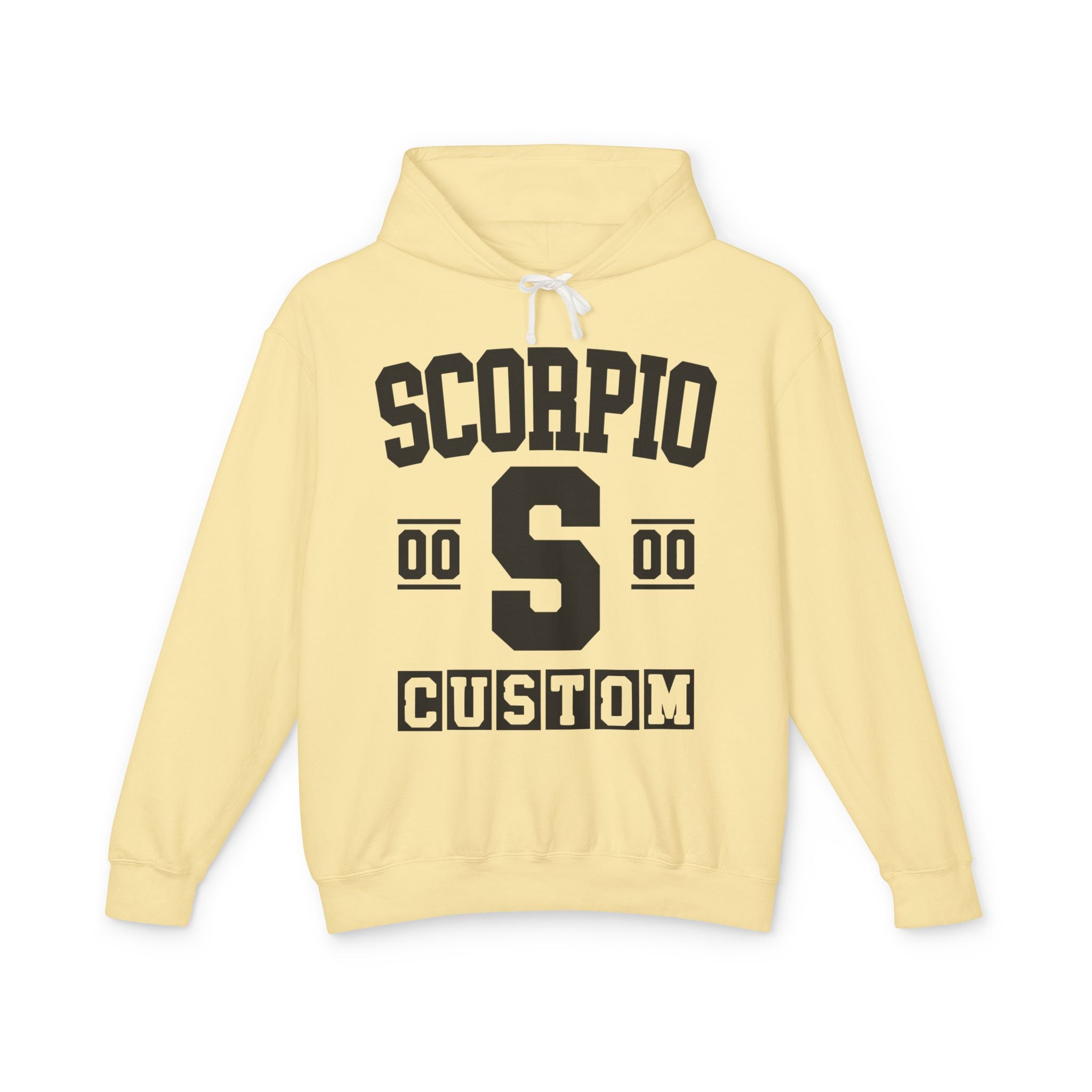 Custom Scorpio Varsity Hoodie - Customize Birthday Day/Month/Year - Customize Gemini Season/Nation