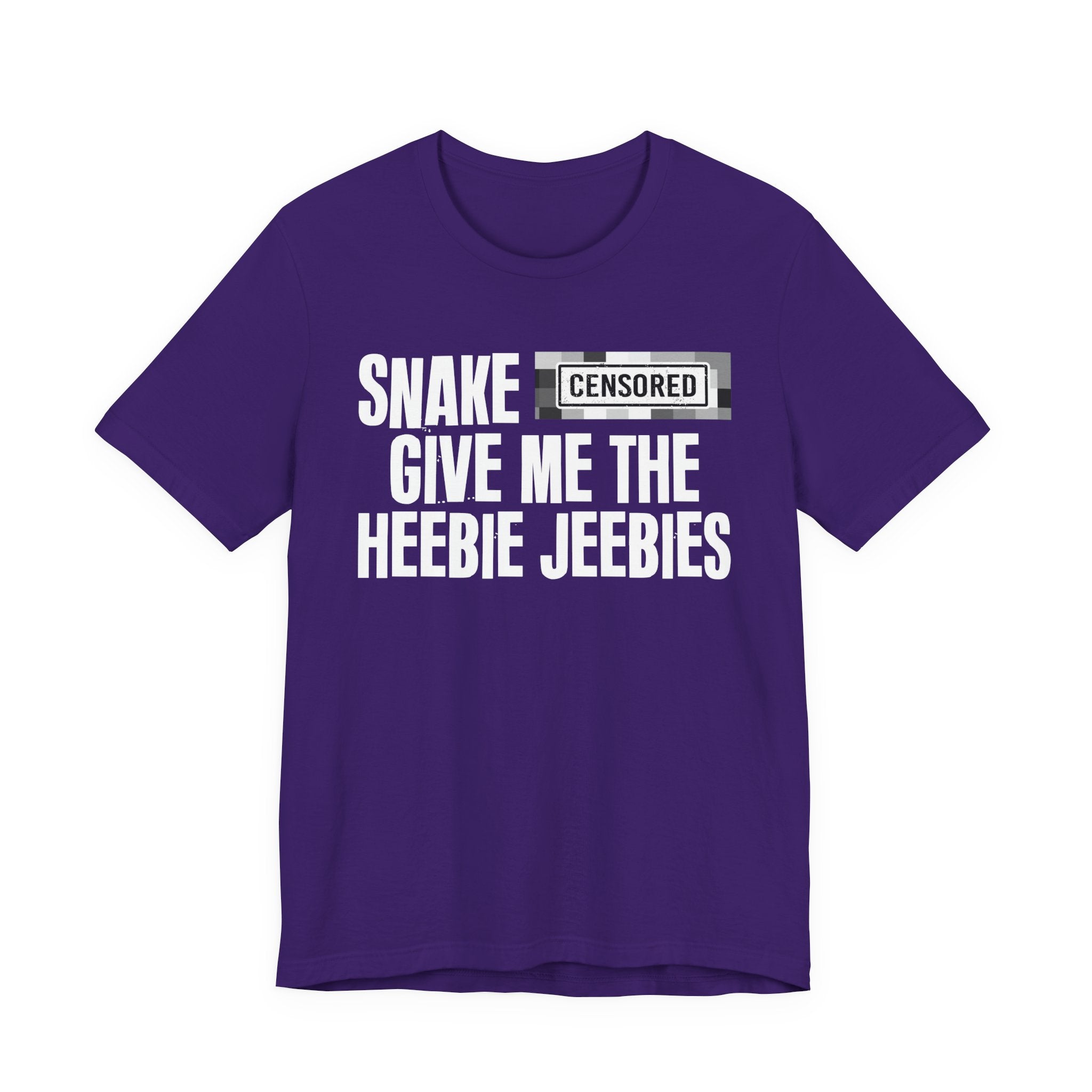 Snake Censored [Bitch] Give Me The Heebie Jeebies - Funny Scary Quote Tee