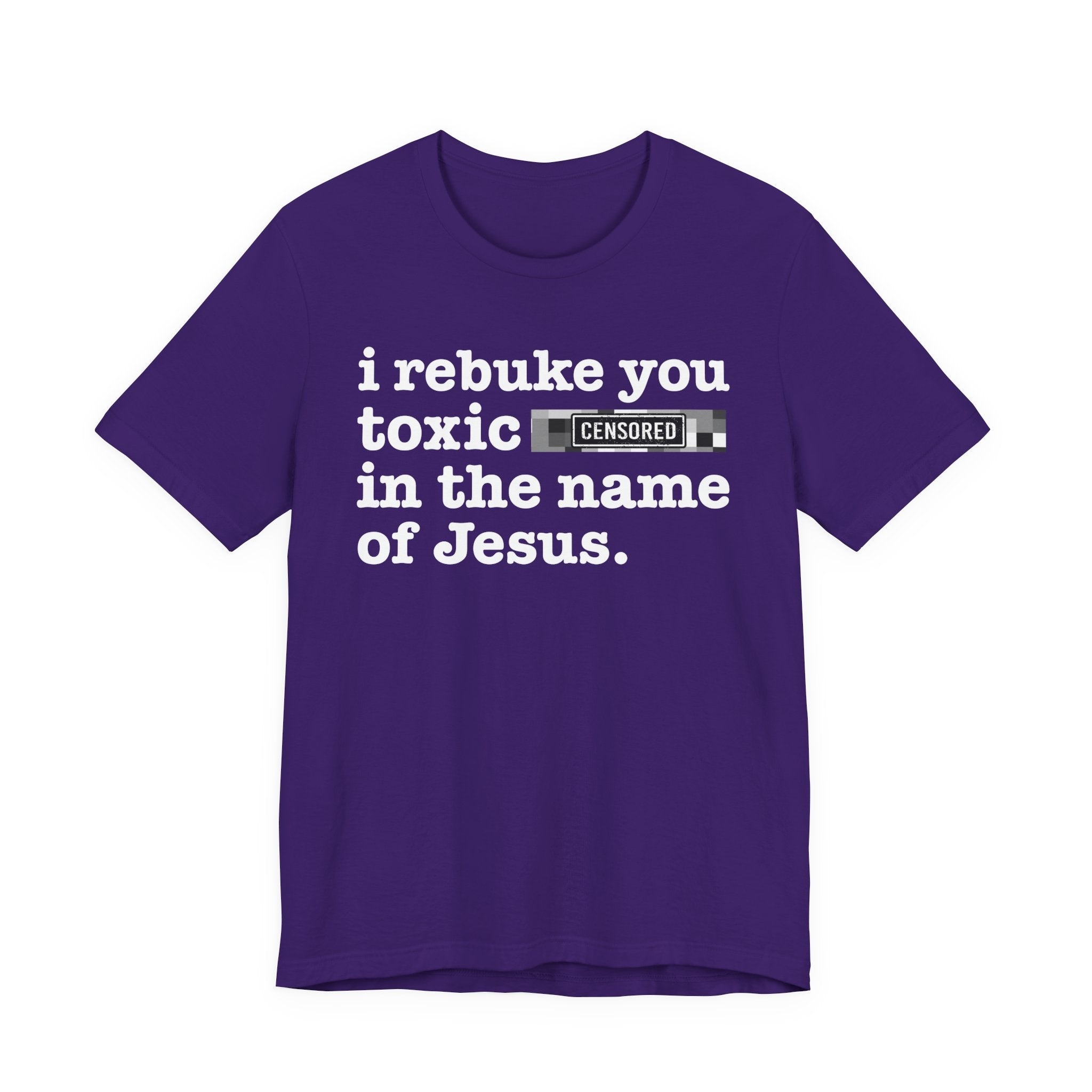 I rebuke you Toxic Bitches in the name of Jesus — Provocative Christian Faith T-Shirt