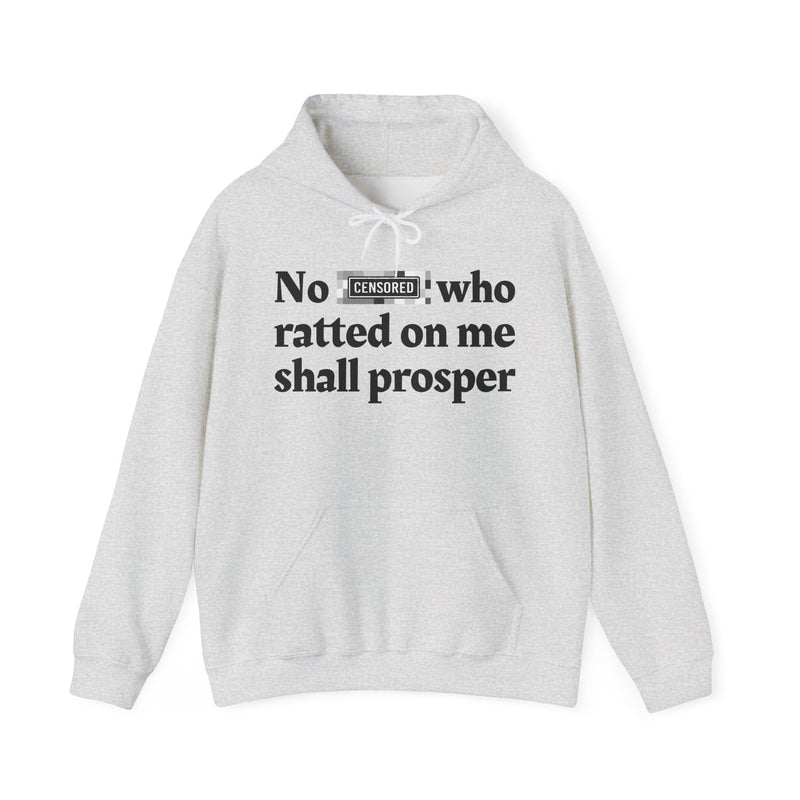 No Bitch Who Ratted On Me Shall Prosper — Hoodie
