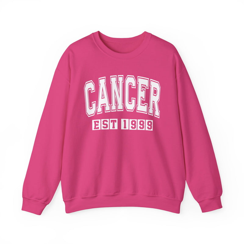 Cancer (EST YEAR) Personalization — Zodiac Graphic Sweatshirt
