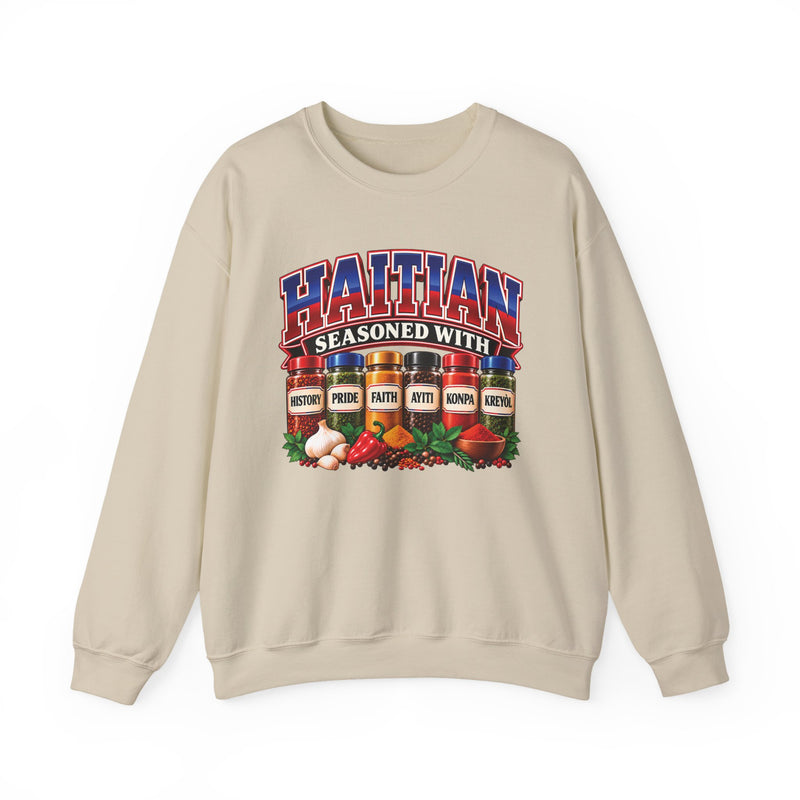Haitian Seasoned With History Pride Faith Ayiti Kompa Kreyòl — Sweatshirt
