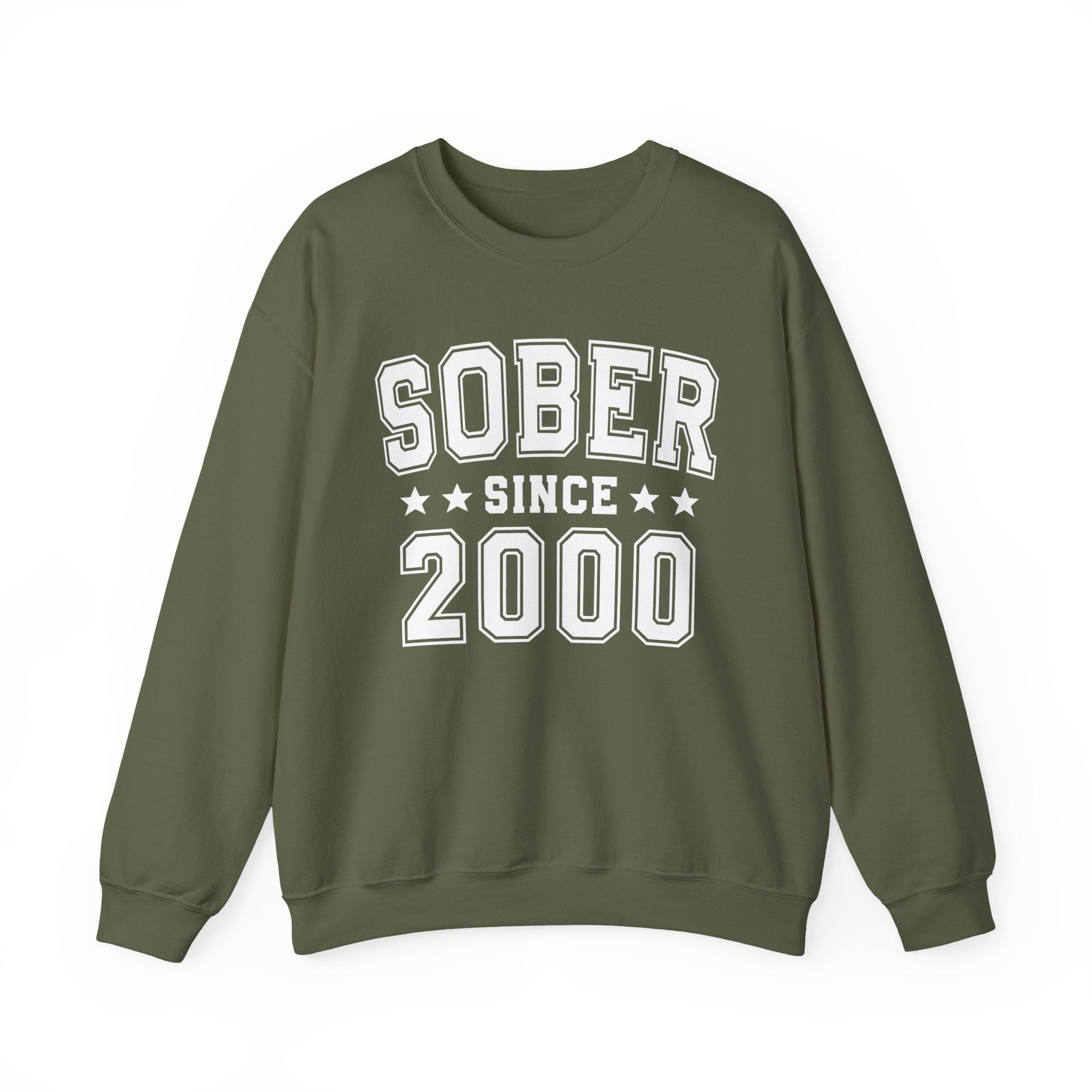 Sober Since (Personalized Date) —  Abstinence  Milestone Sweatshirt