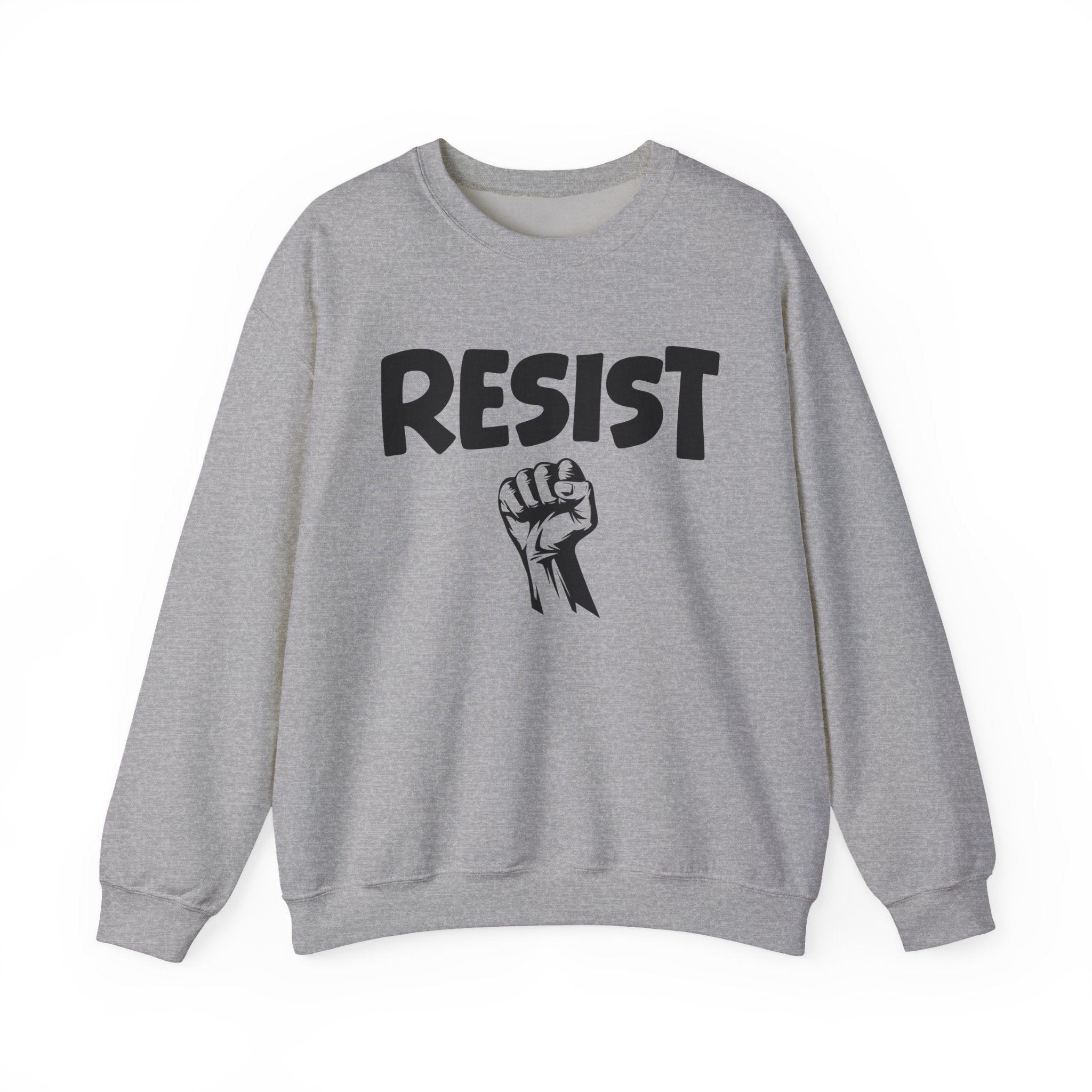 Resist - Crewneck Sweatshirt — Political Activism Fist Graphic