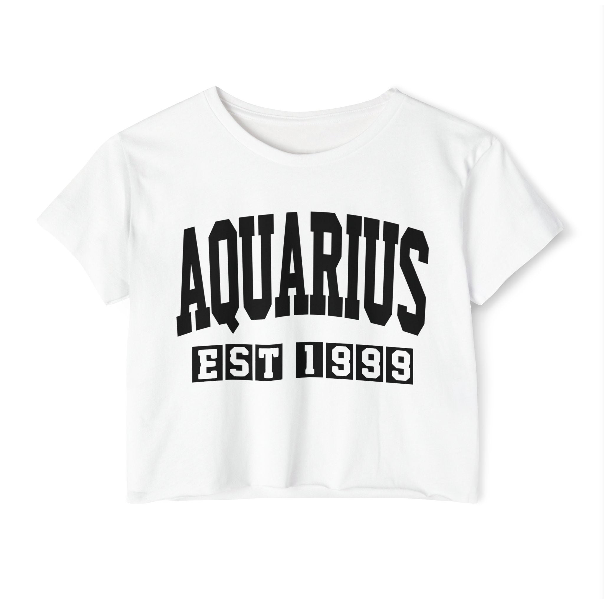 Aquarius EST (YEAR) Personalization -  Crop Top