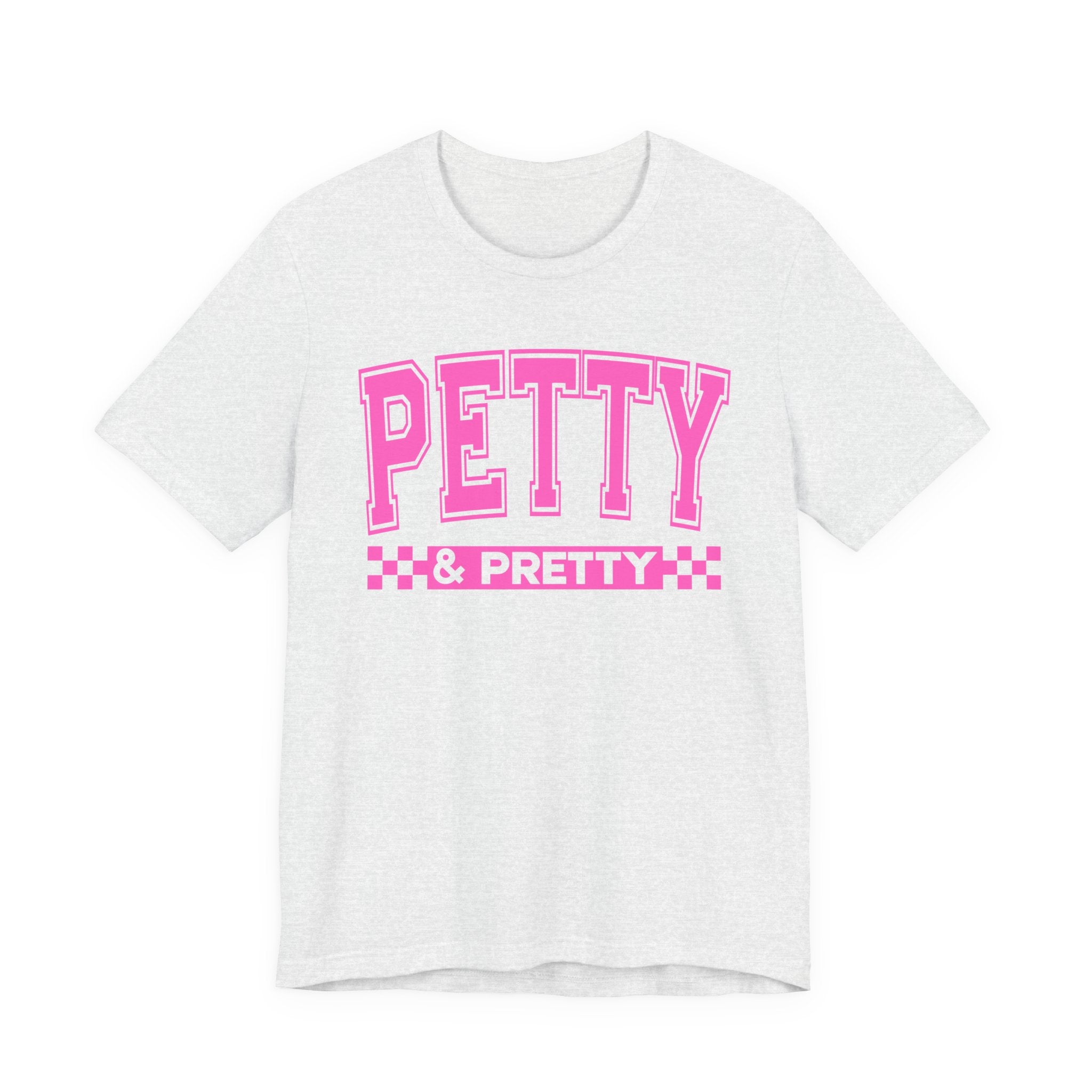 Petty & Pretty - Pink Varsity Statement T-Shirt