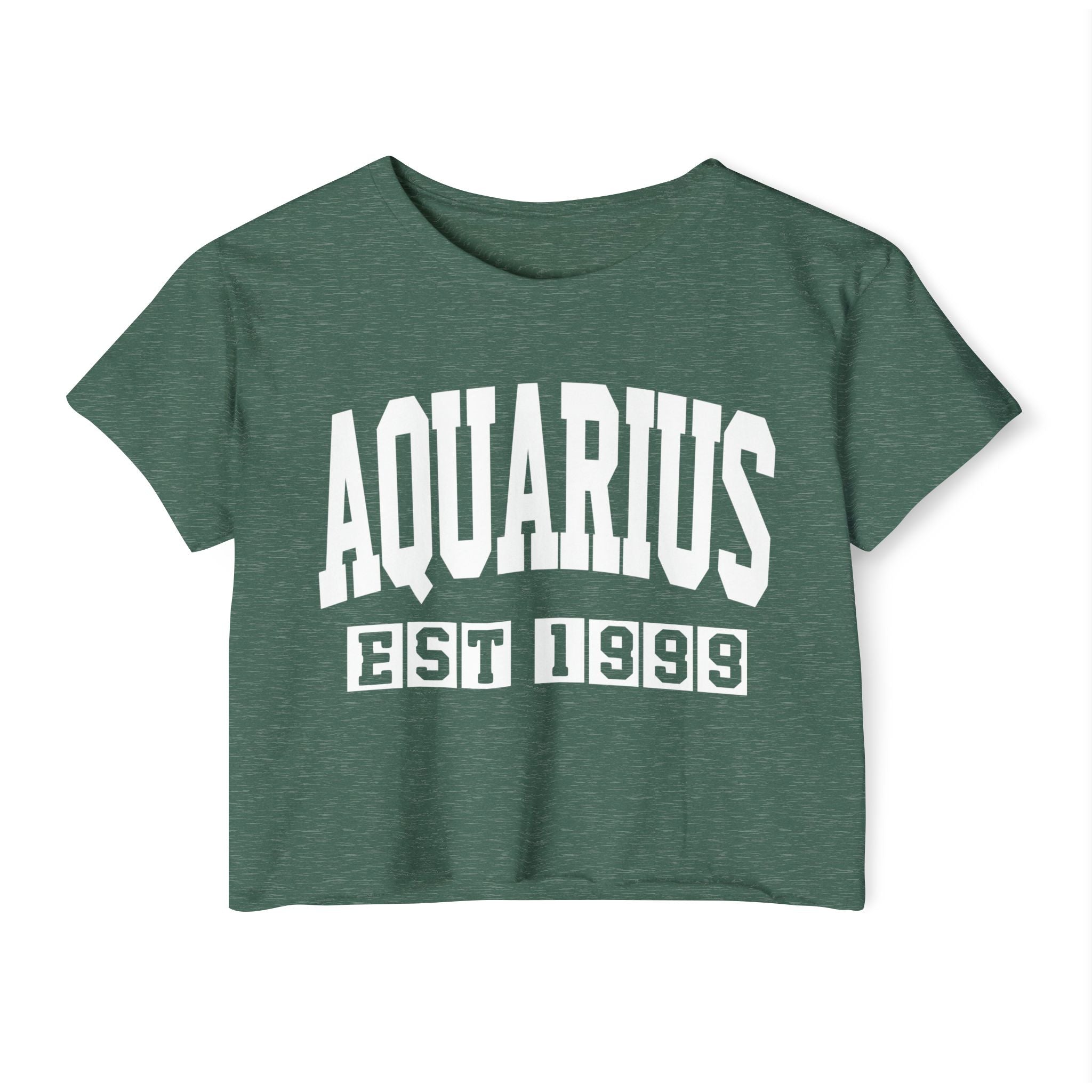 Aquarius EST (YEAR) Personalization -  Crop Top