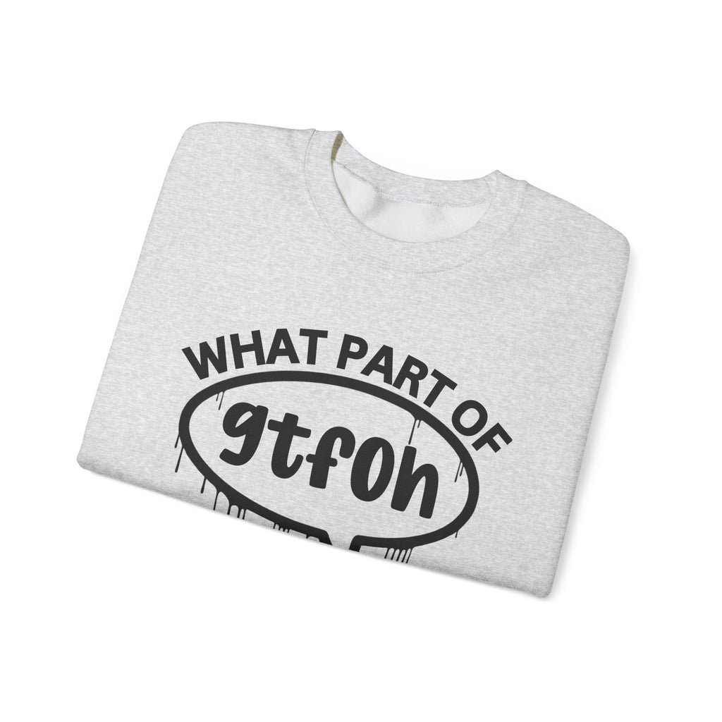 What Part of GTFOH You Don’t Understand? Witty Sweatshirt